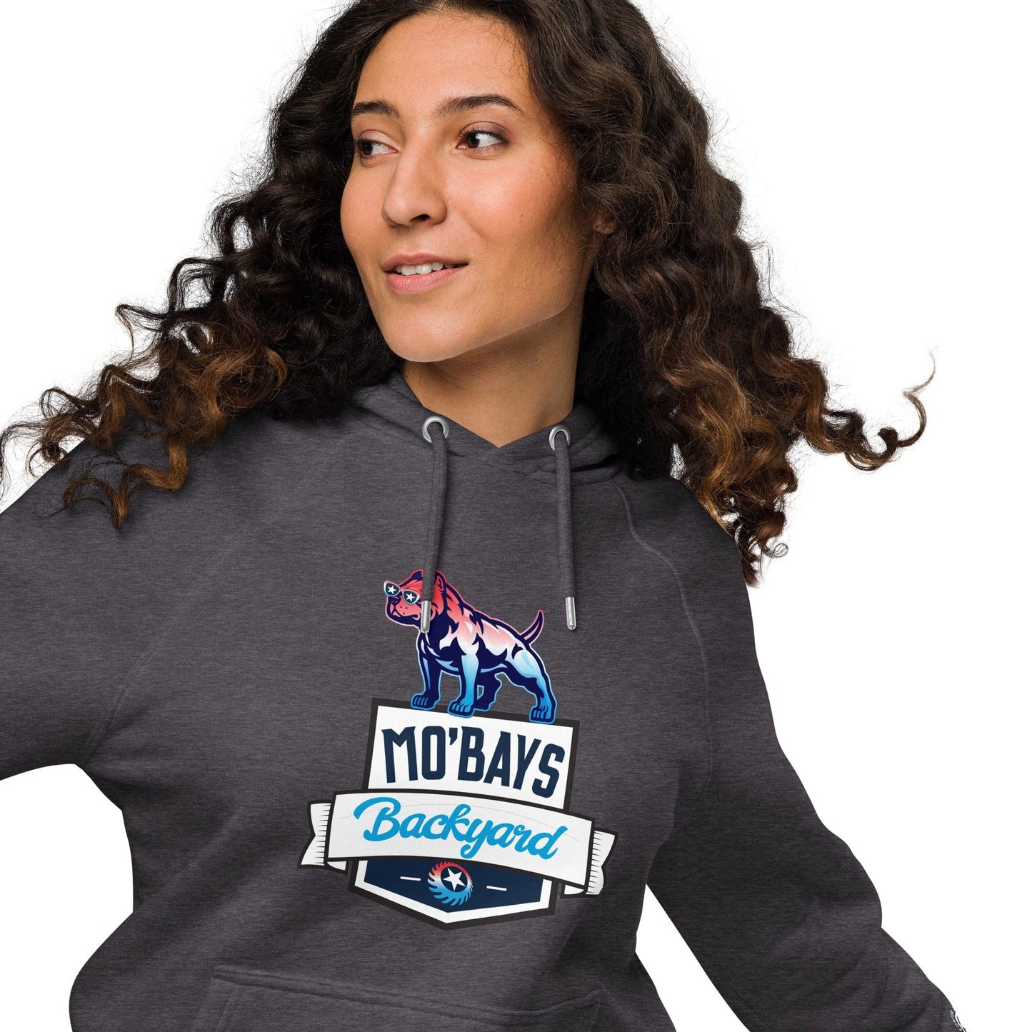 Banner Unisex Raglan Organic Hoodie - Mo'Bays Backyard