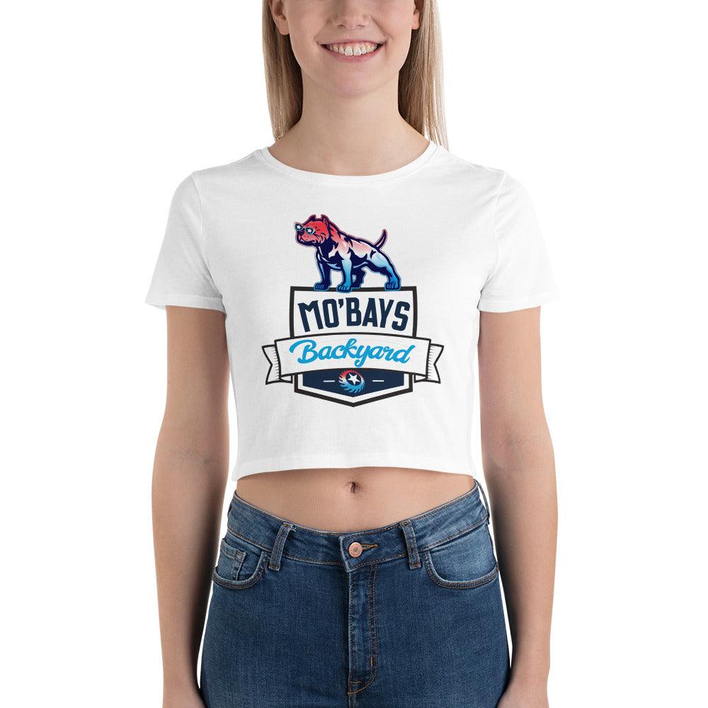 Banner Women’s Crop Tee - Mo'Bays Backyard