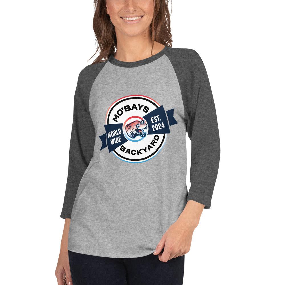 Bowtie 3/4 Sleeve Raglan Shirt - Mo'Bays Backyard