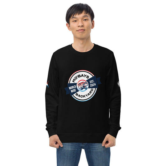 Bowtie Unisex Organic Sweatshirt - Mo'Bays Backyard