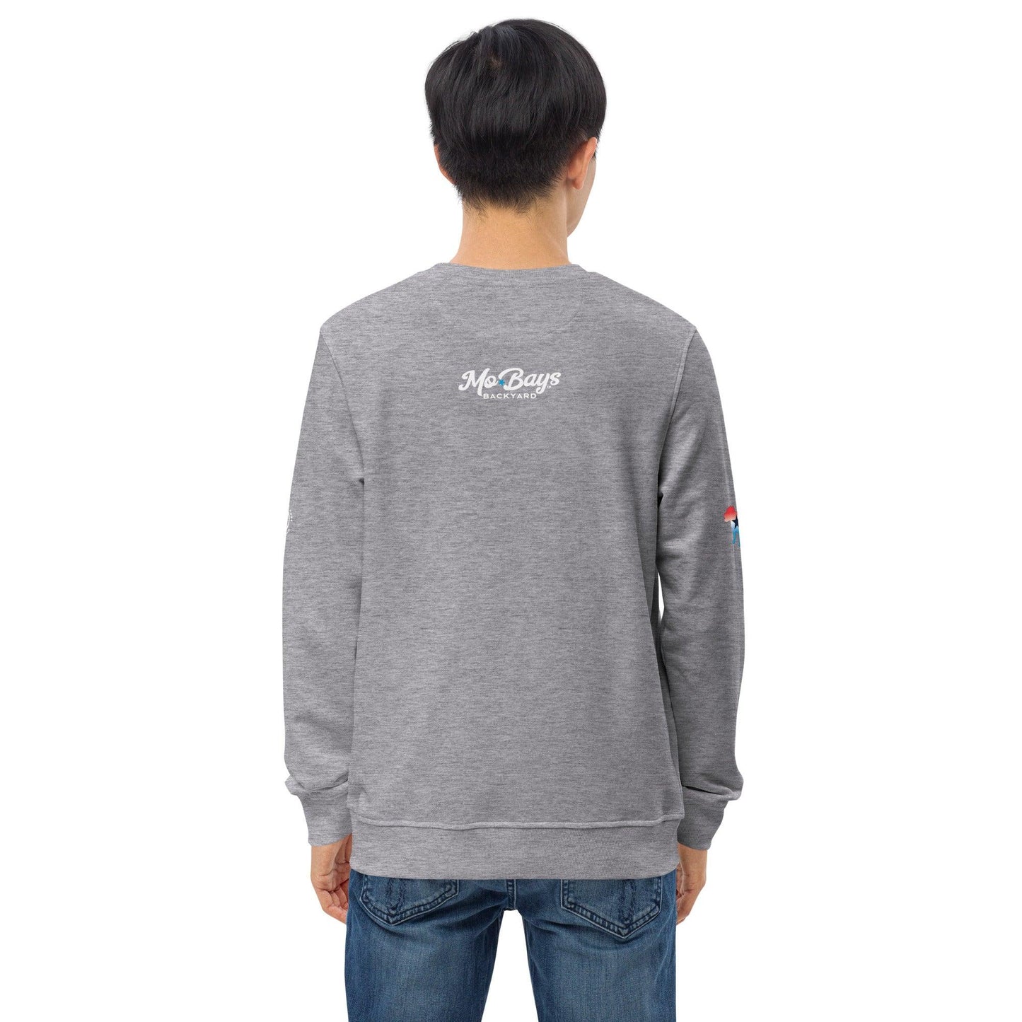 Bowtie Unisex Organic Sweatshirt - Mo'Bays Backyard