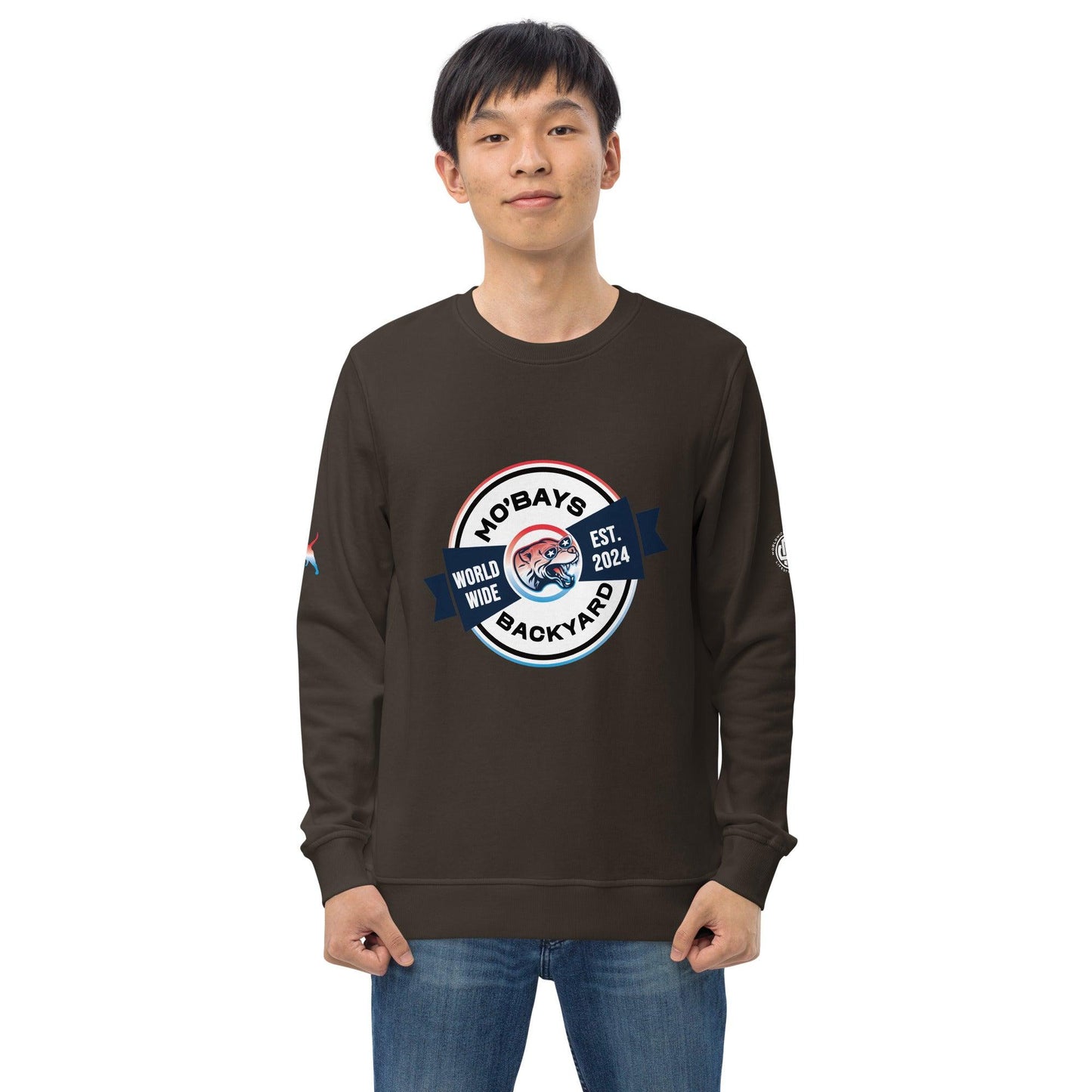 Bowtie Unisex Organic Sweatshirt - Mo'Bays Backyard