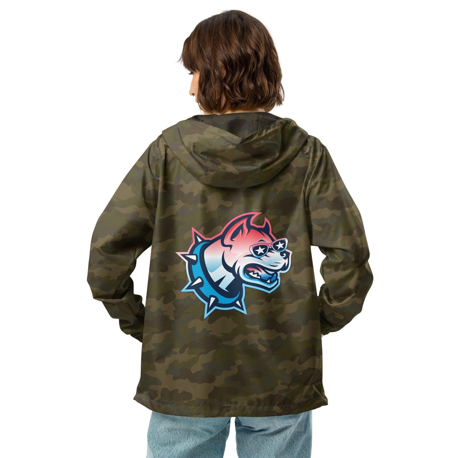 Collar Unisex Lightweight Zip-Up Windbreaker Jacket - Mo'Bays Backyard