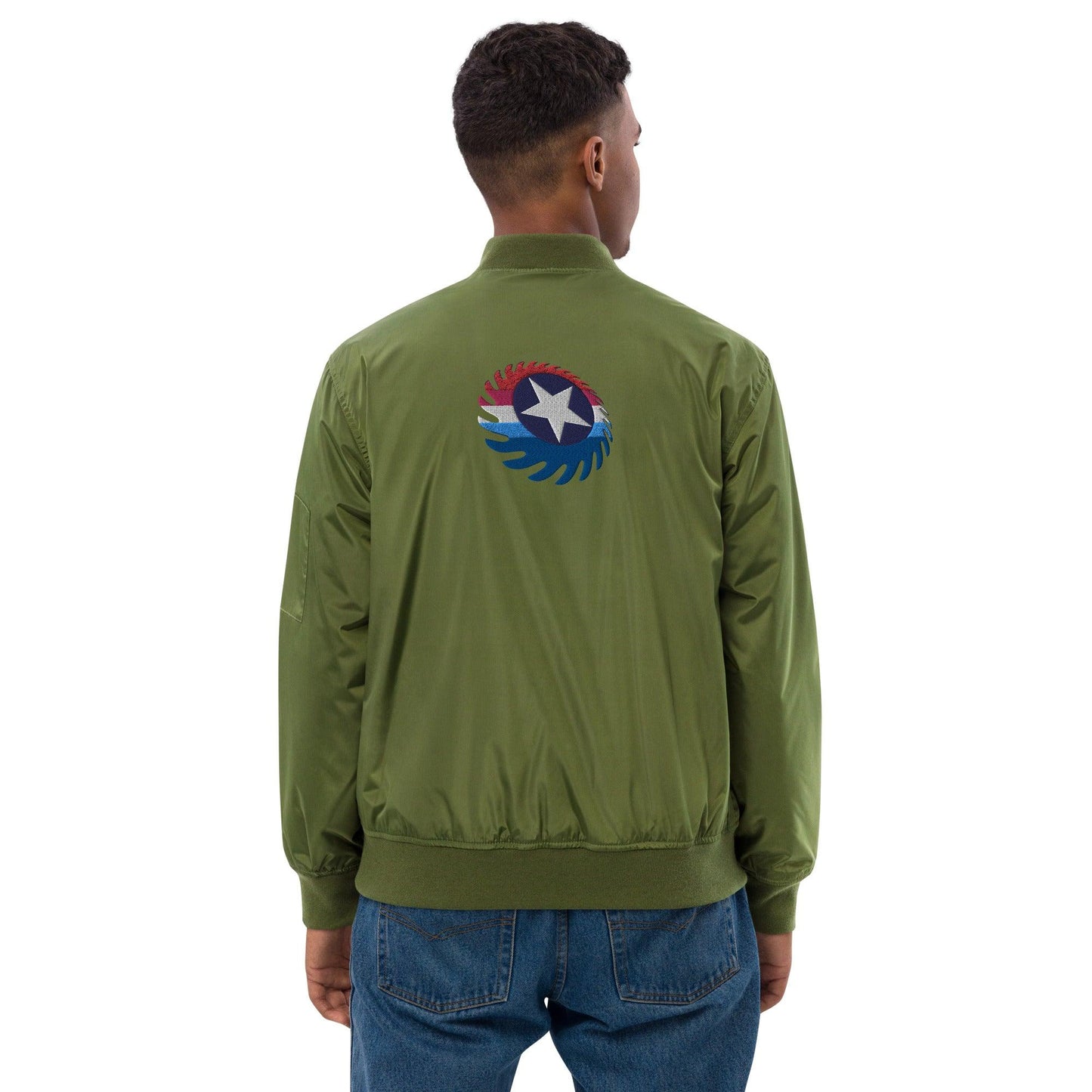 Fireball Premium Recycled Bomber Jacket - Mo'Bays Backyard