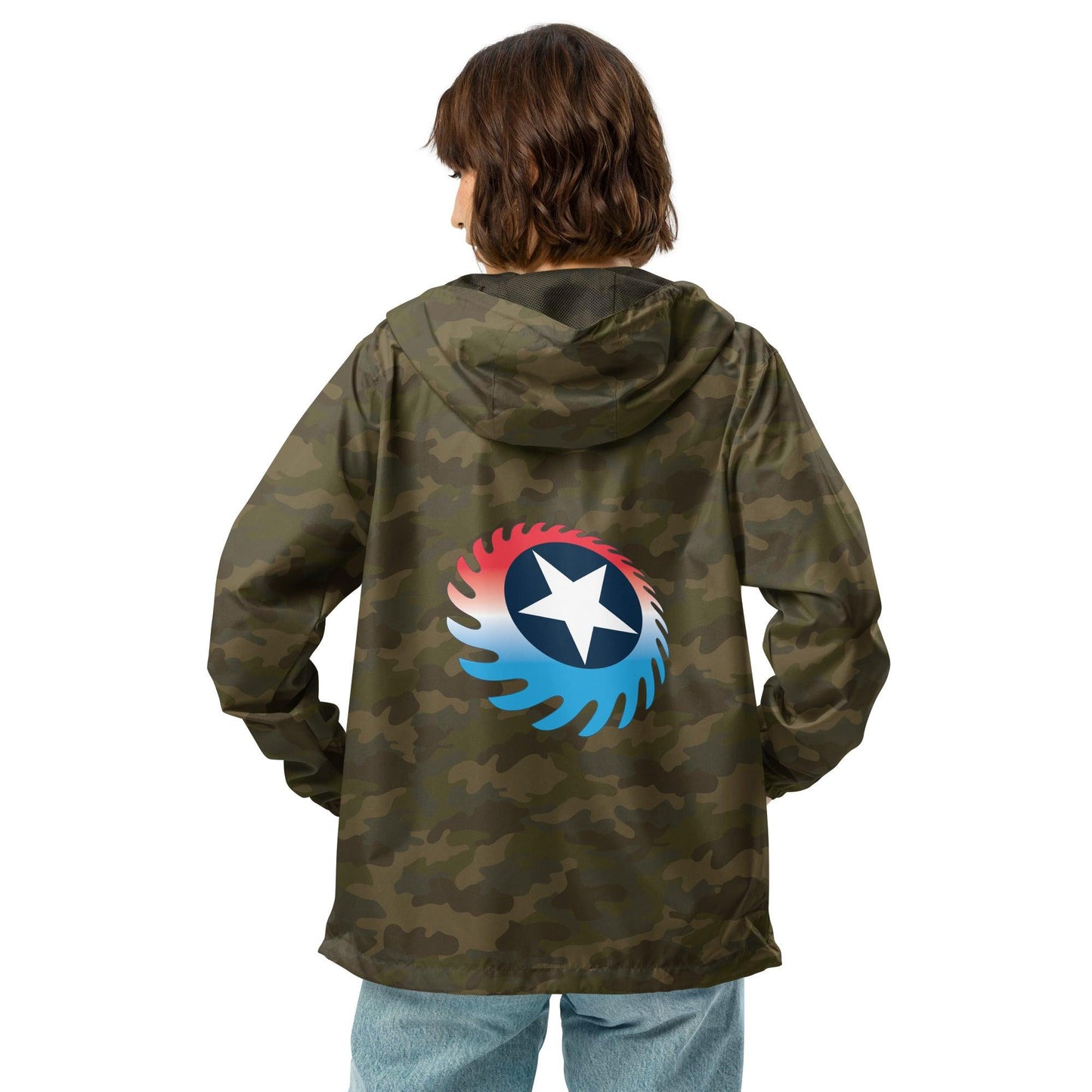 Fireball Unisex Lightweight Zip-Up Windbreaker Jacket - Mo'Bays Backyard