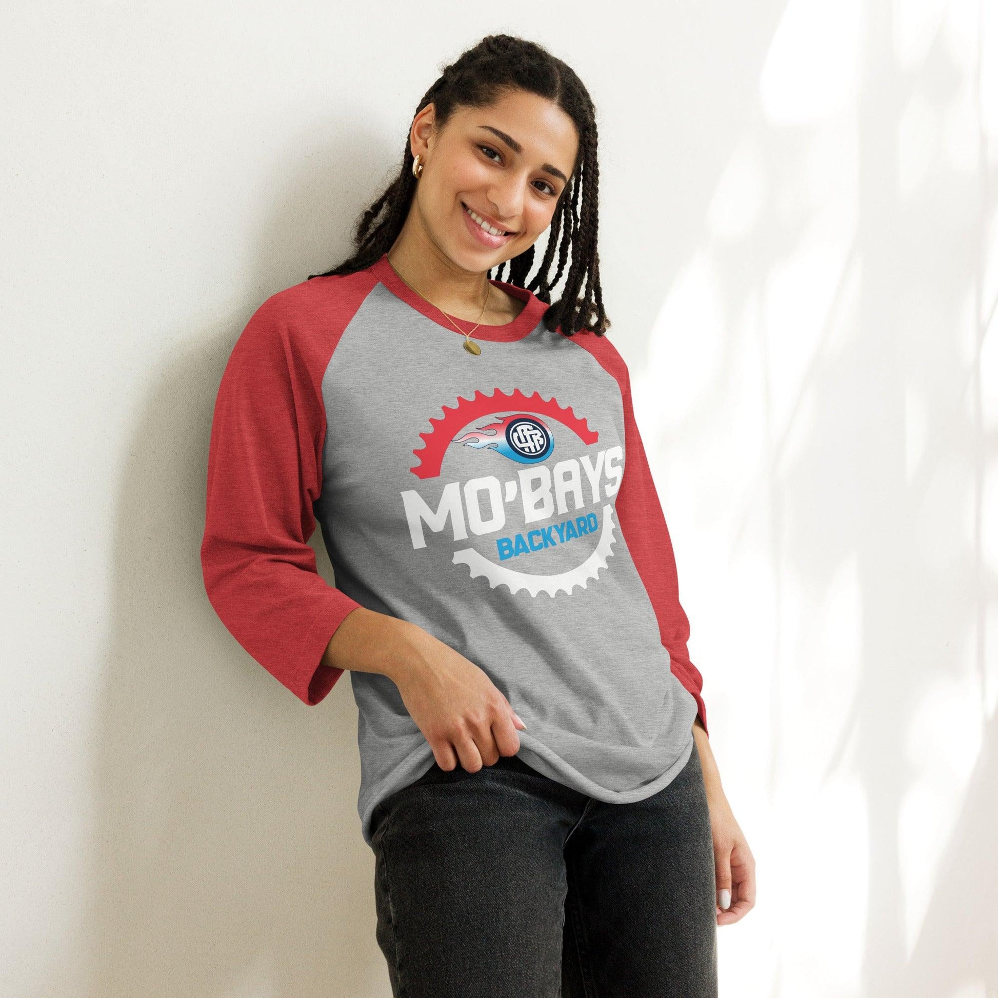 Gear Two 3/4 Sleeve Raglan Shirt (Dark Color) - Mo'Bays Backyard