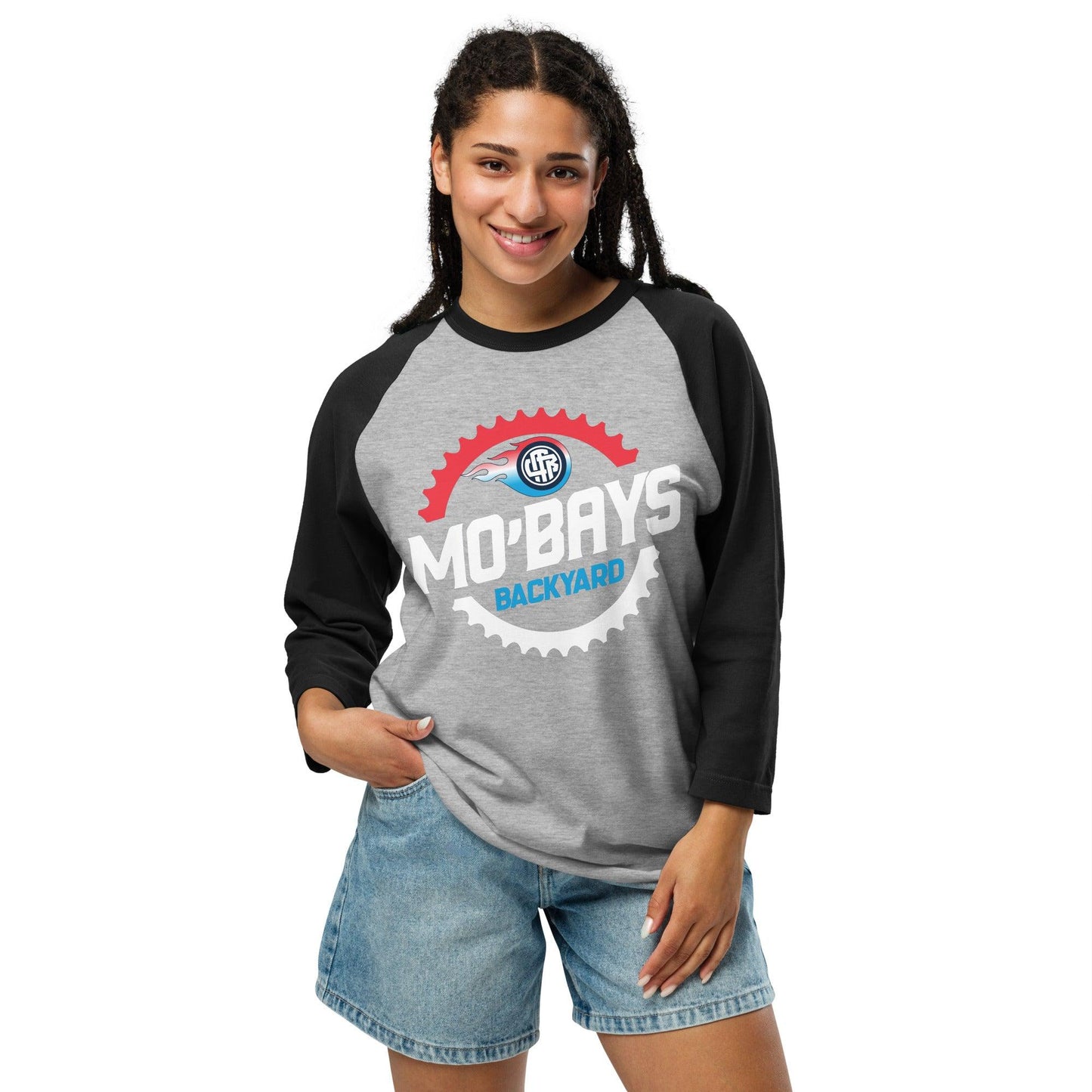 Gear Two 3/4 Sleeve Raglan Shirt (Dark Color) - Mo'Bays Backyard