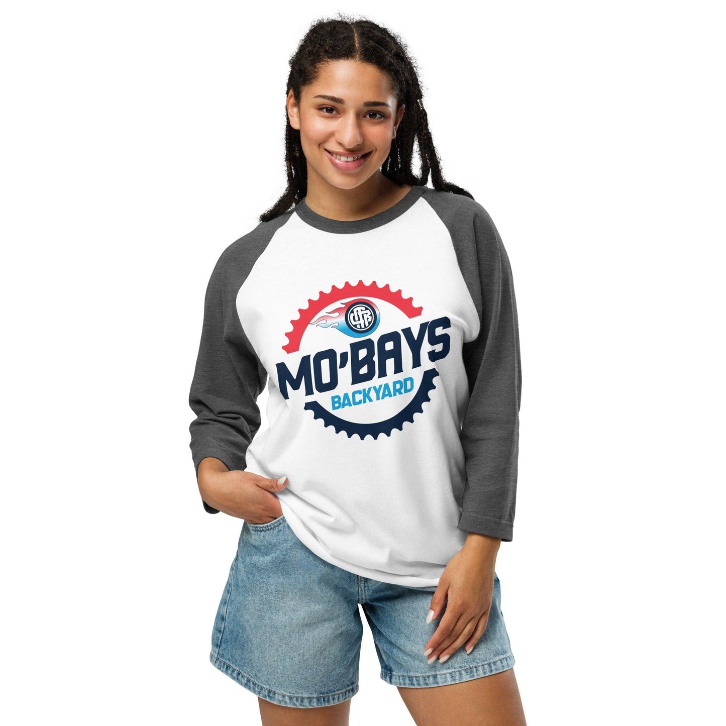 Gear Two 3/4 Sleeve Raglan Shirt (Light Color) - Mo'Bays Backyard