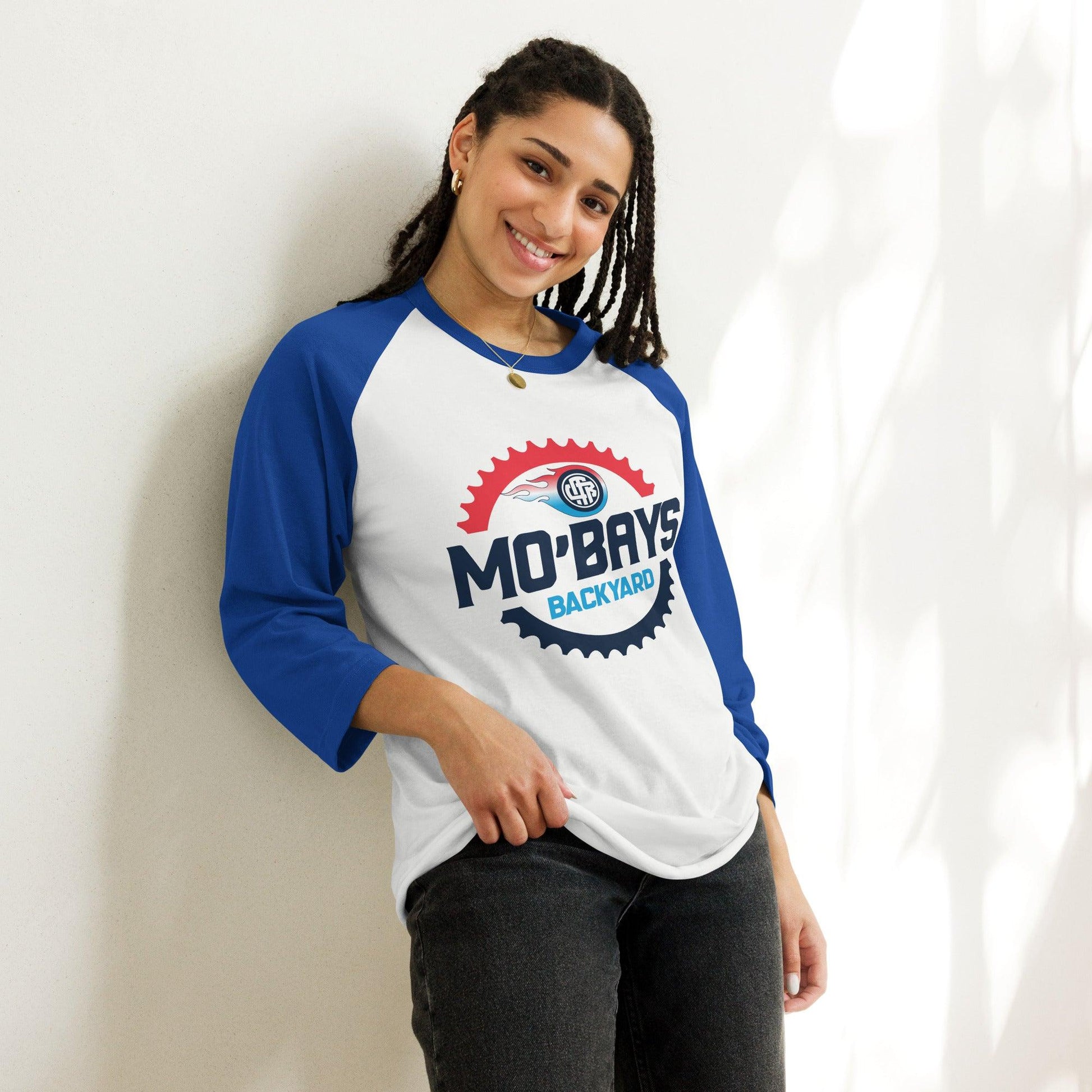 Gear Two 3/4 Sleeve Raglan Shirt (Light Color) - Mo'Bays Backyard