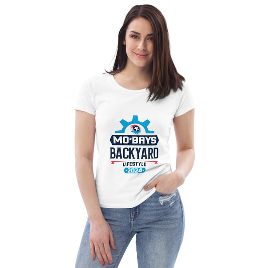 Gears Women's Organic Tee (Light Color) - Mo'Bays Backyard