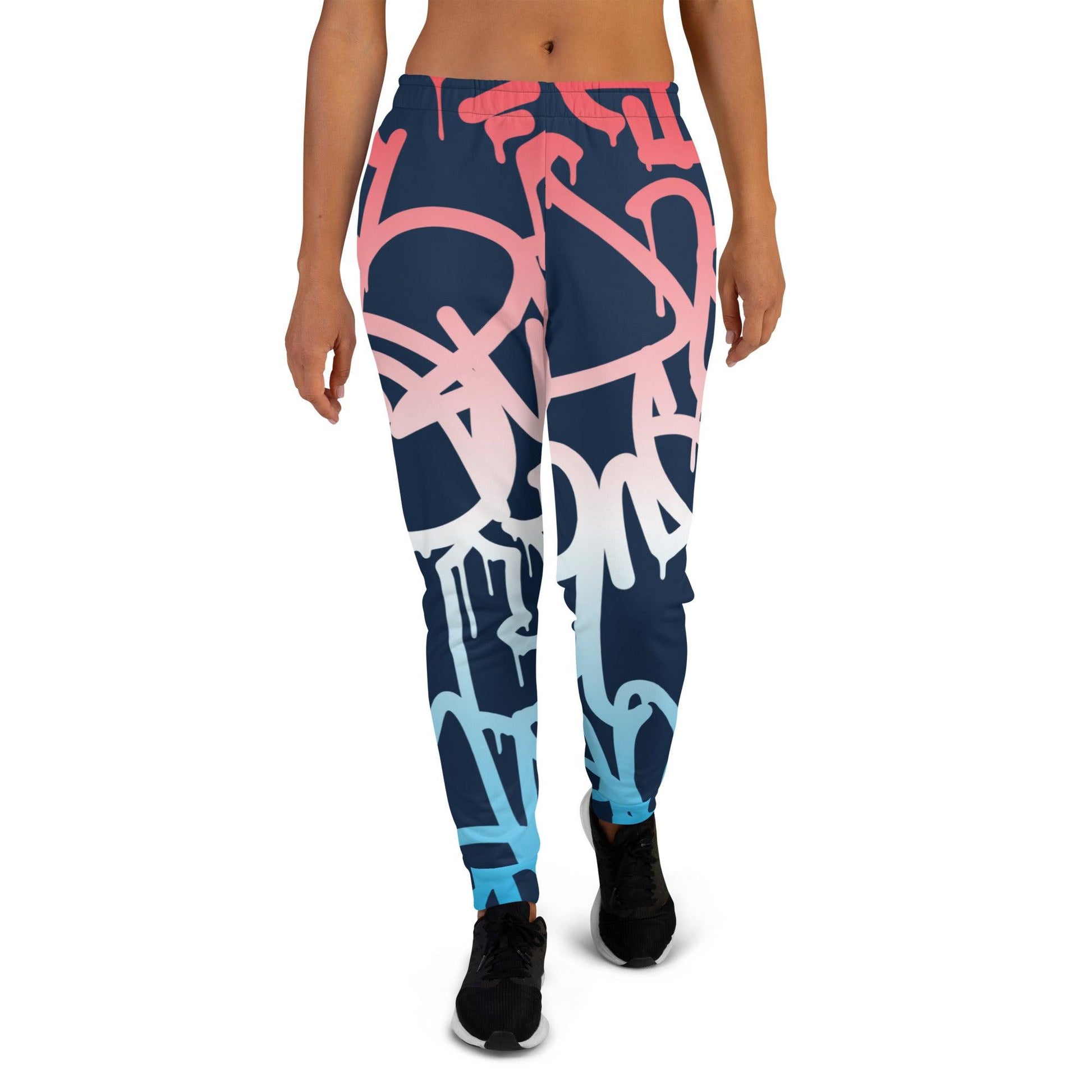 Graffiti Red Dark Women's Joggers - Mo'Bays Backyard