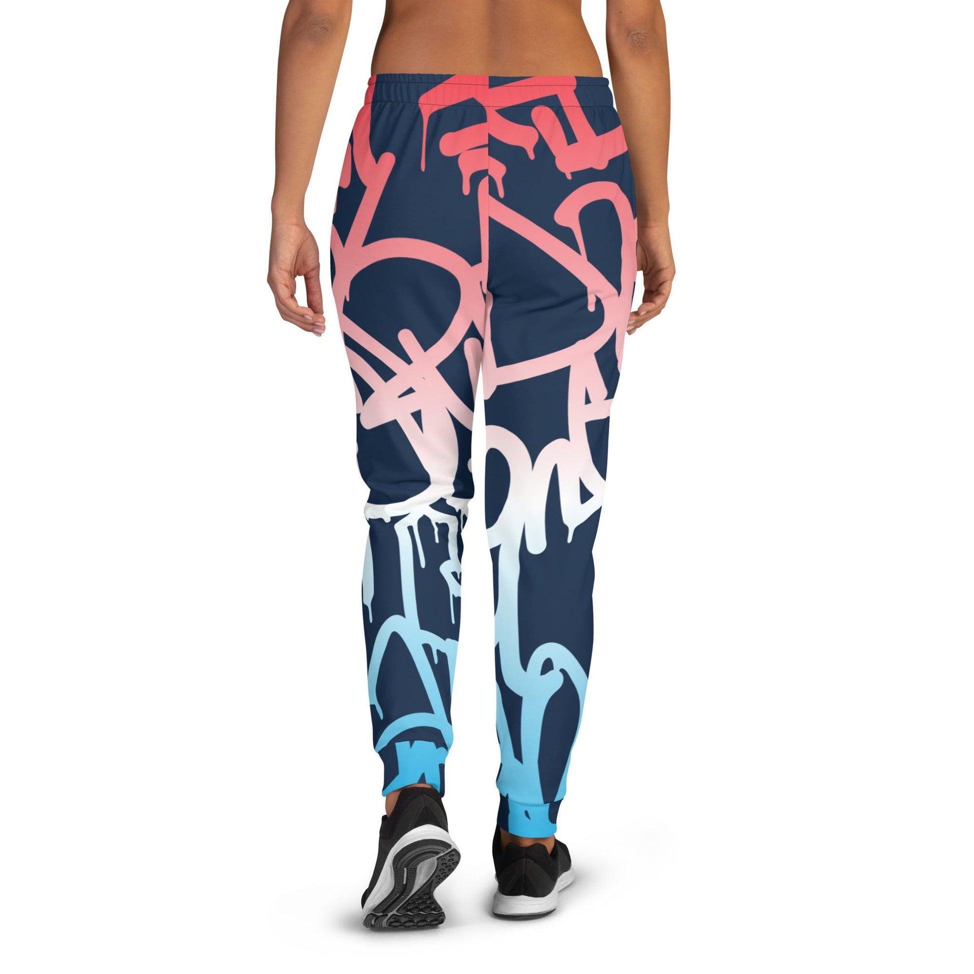 Graffiti Red Dark Women's Joggers - Mo'Bays Backyard