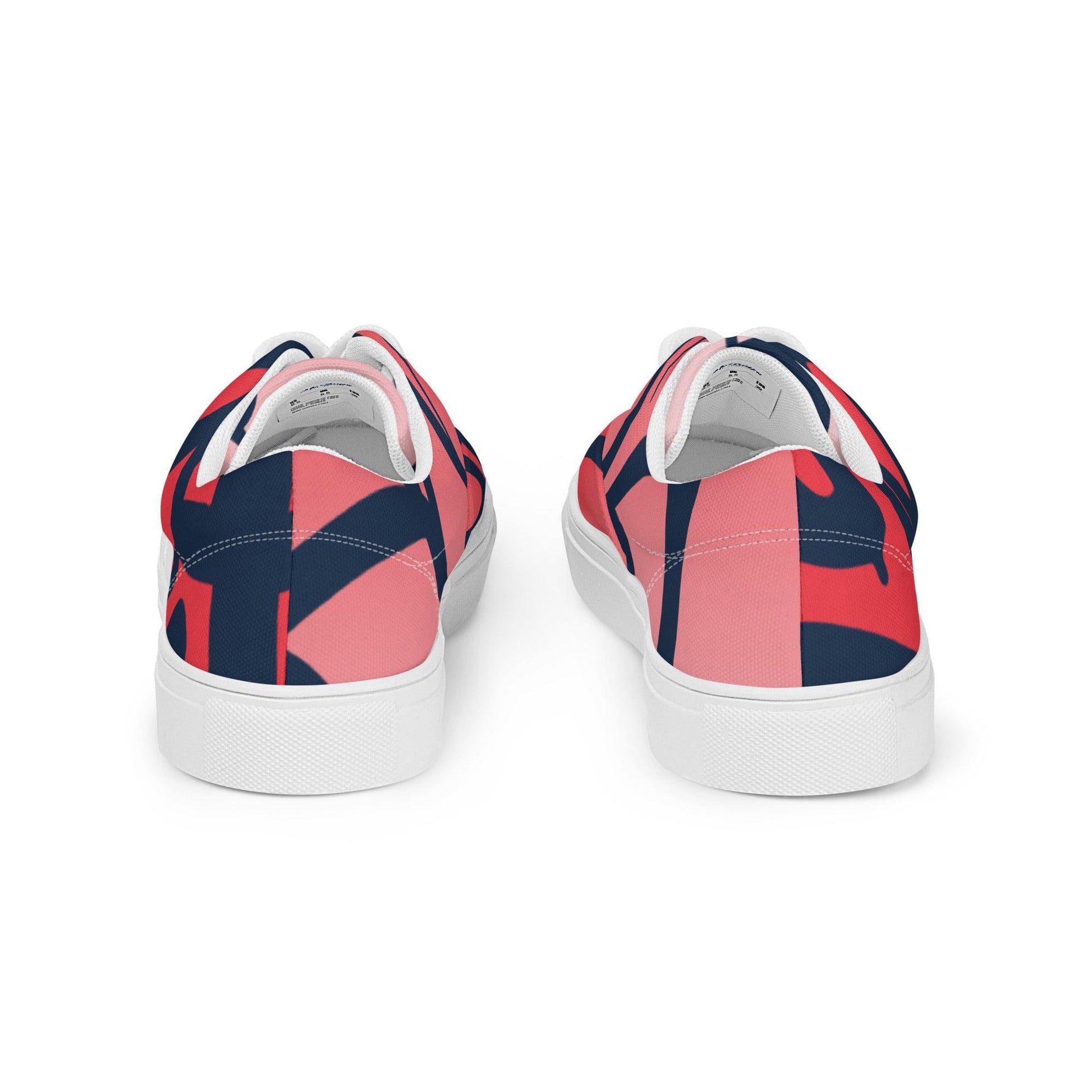 Graffiti Red Light Men’s Low Top Canvas Shoes - Mo'Bays Backyard