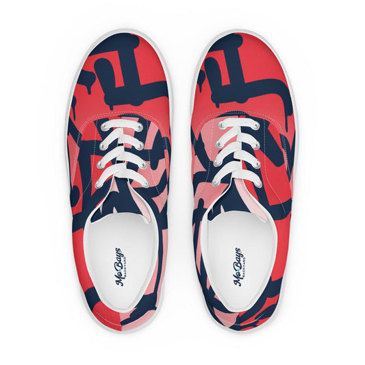 Graffiti Red Light Women’s Low Top Canvas Shoes - Mo'Bays Backyard