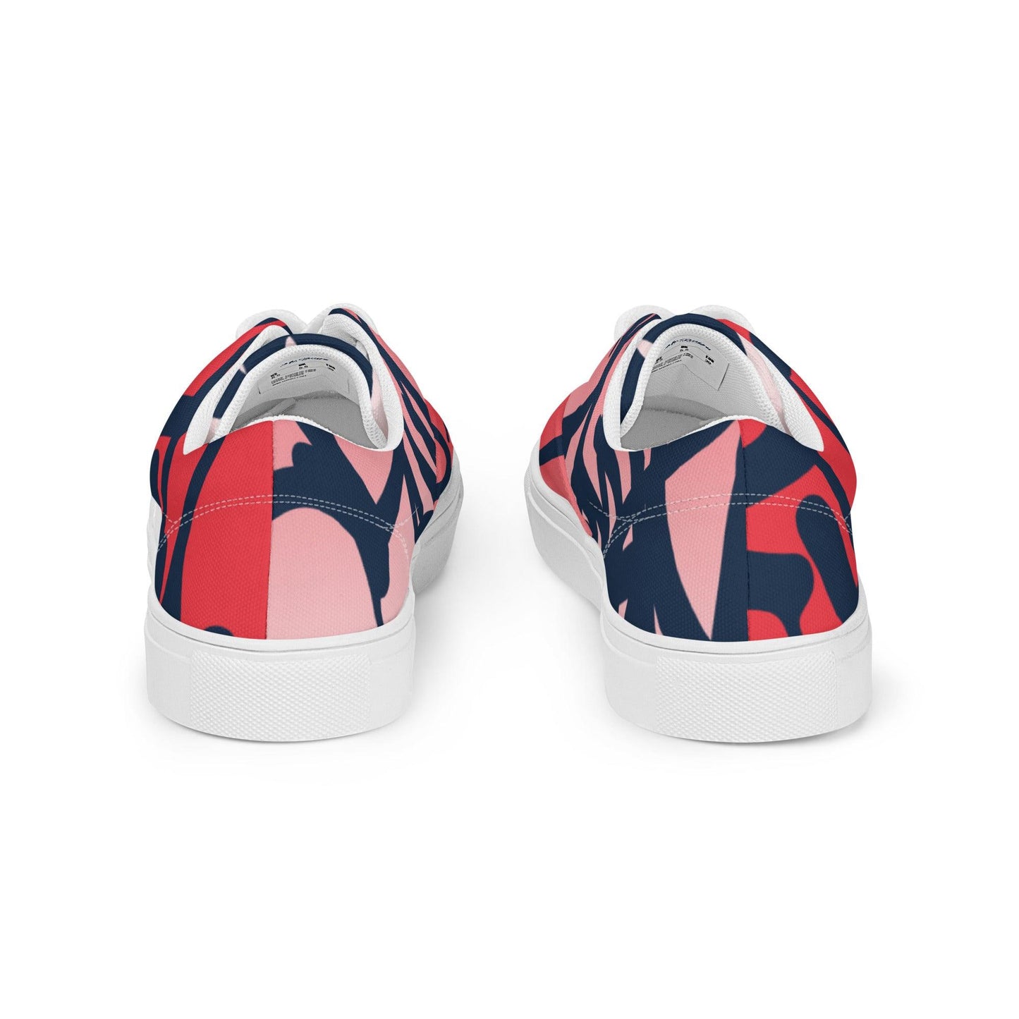 Graffiti Red Light Women’s Low Top Canvas Shoes - Mo'Bays Backyard