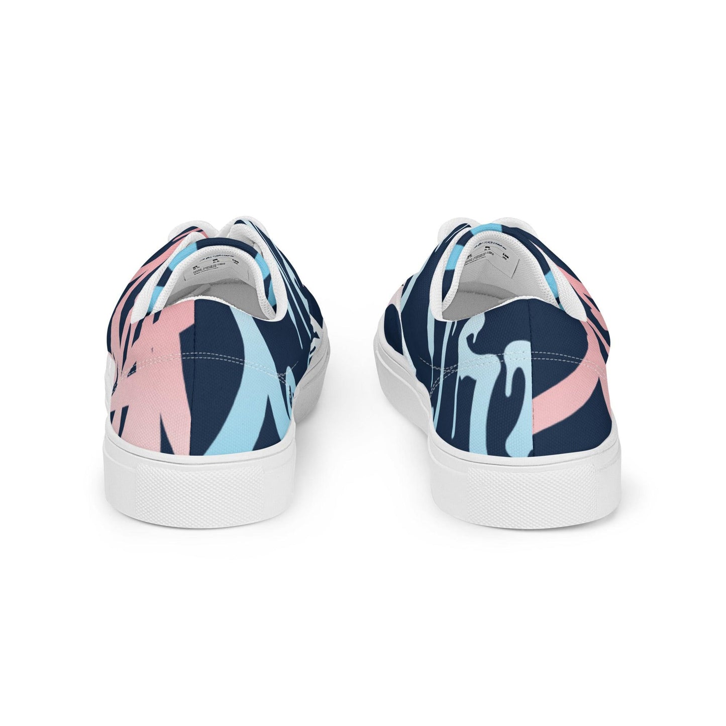 Graffiti White Dark Women’s Low Top Canvas Shoes - Mo'Bays Backyard