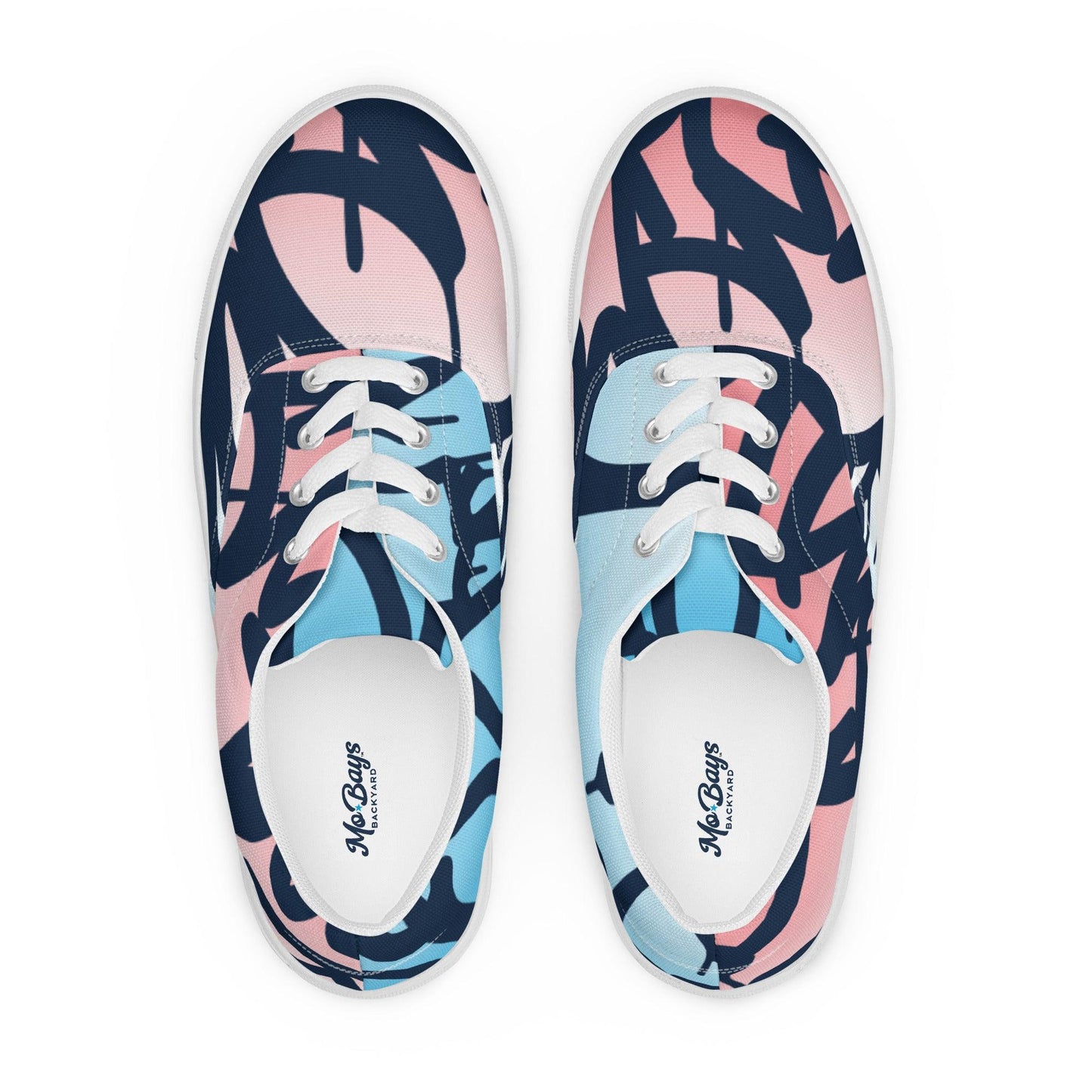 Graffiti White Light Men’s Low Top Canvas Shoes - Mo'Bays Backyard