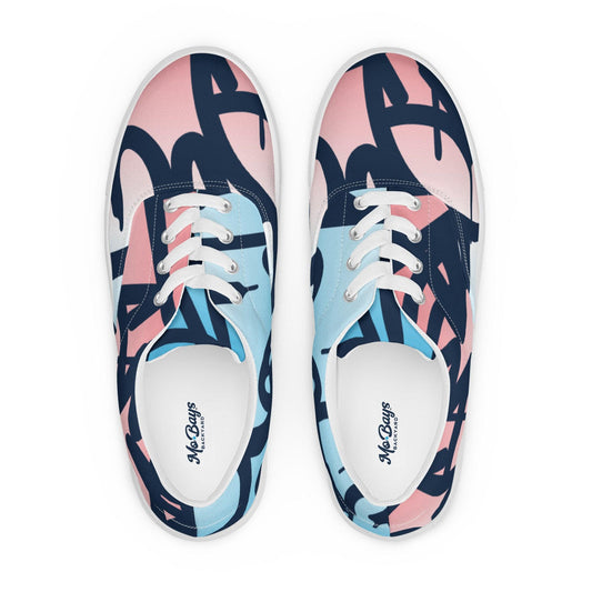 Graffiti White Light Women’s Low Top Canvas Shoes - Mo'Bays Backyard