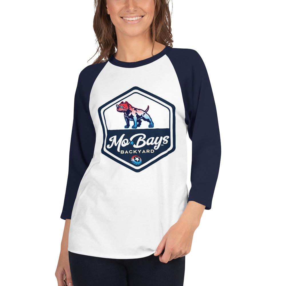 Hexagon 3/4 Sleeve Raglan Shirt - Mo'Bays Backyard