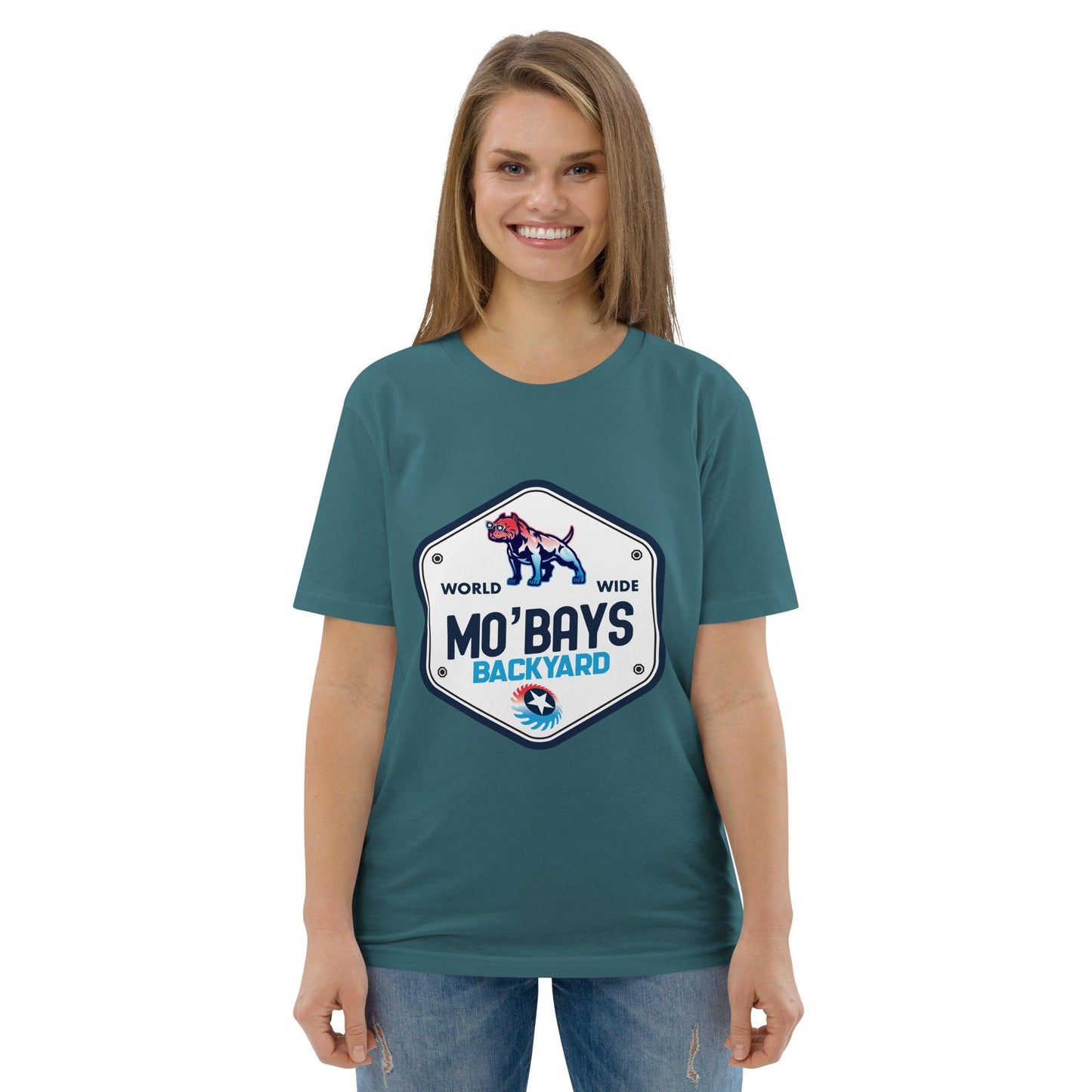 Hexagon Two Unisex Organic Tee - Mo'Bays Backyard