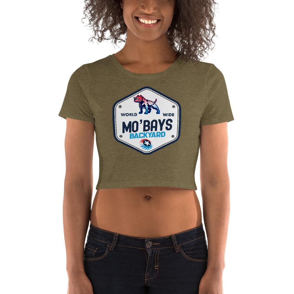 Hexagon Two Women’s Crop Tee - Mo'Bays Backyard