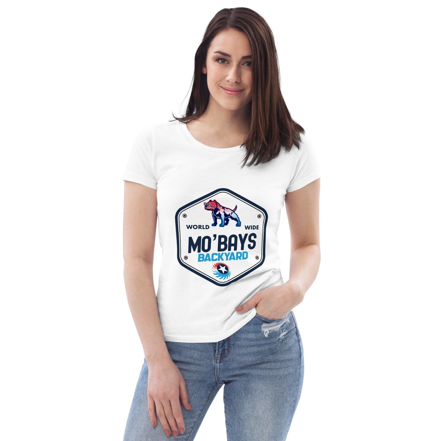 Hexagon Two Women's Organic Tee - Mo'Bays Backyard