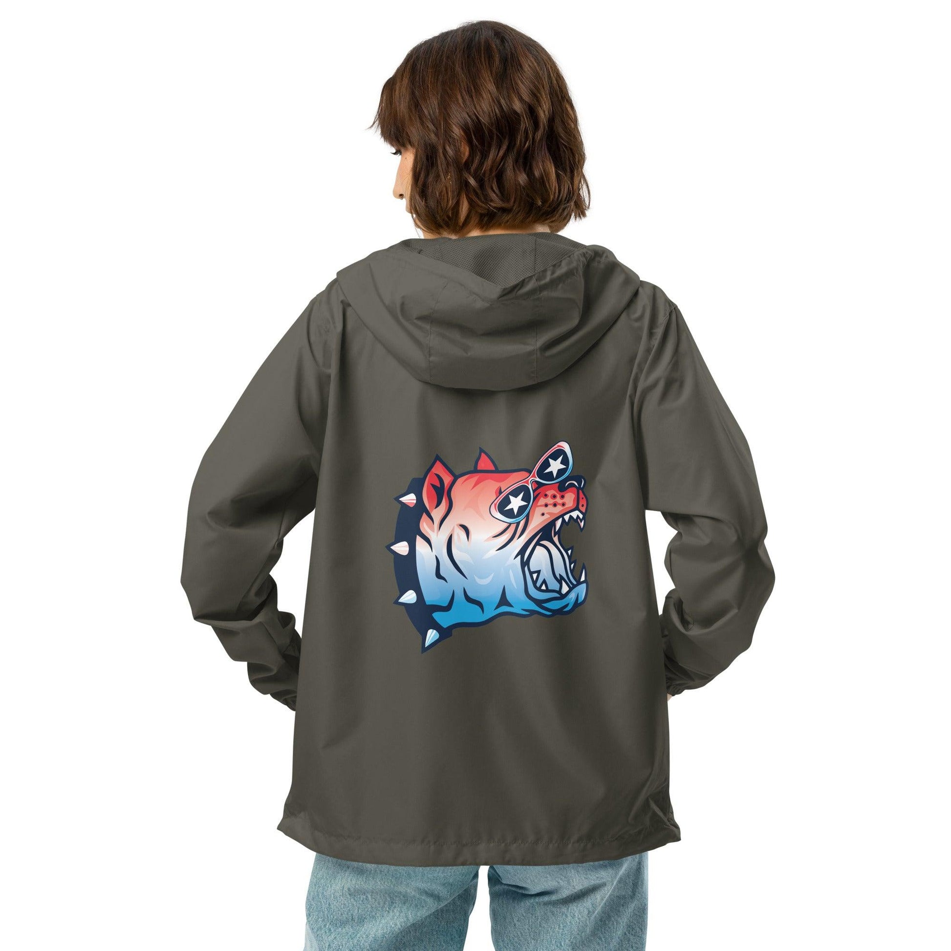 Howling Unisex Lightweight Zip-Up Windbreaker Jacket - Mo'Bays Backyard