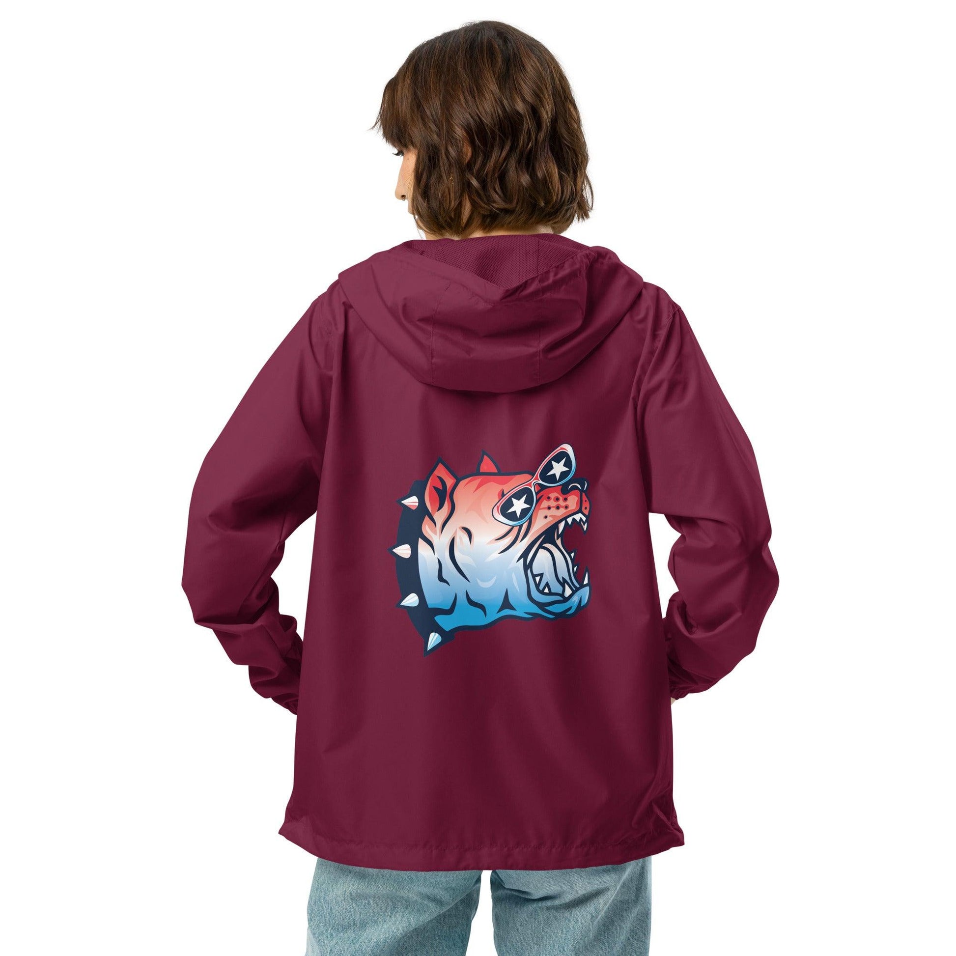 Howling Unisex Lightweight Zip-Up Windbreaker Jacket - Mo'Bays Backyard