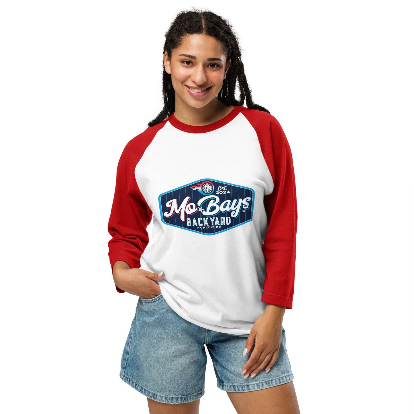 Neon 3/4 Sleeve Raglan Shirt - Mo'Bays Backyard