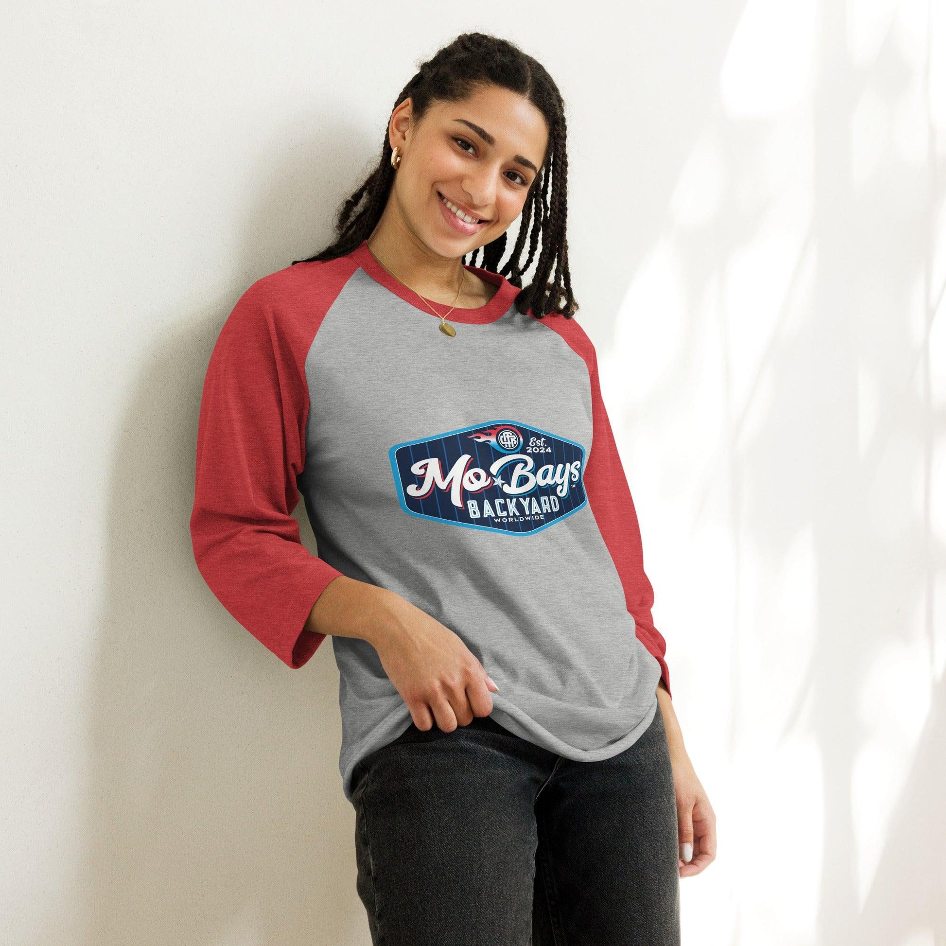 Neon 3/4 Sleeve Raglan Shirt - Mo'Bays Backyard