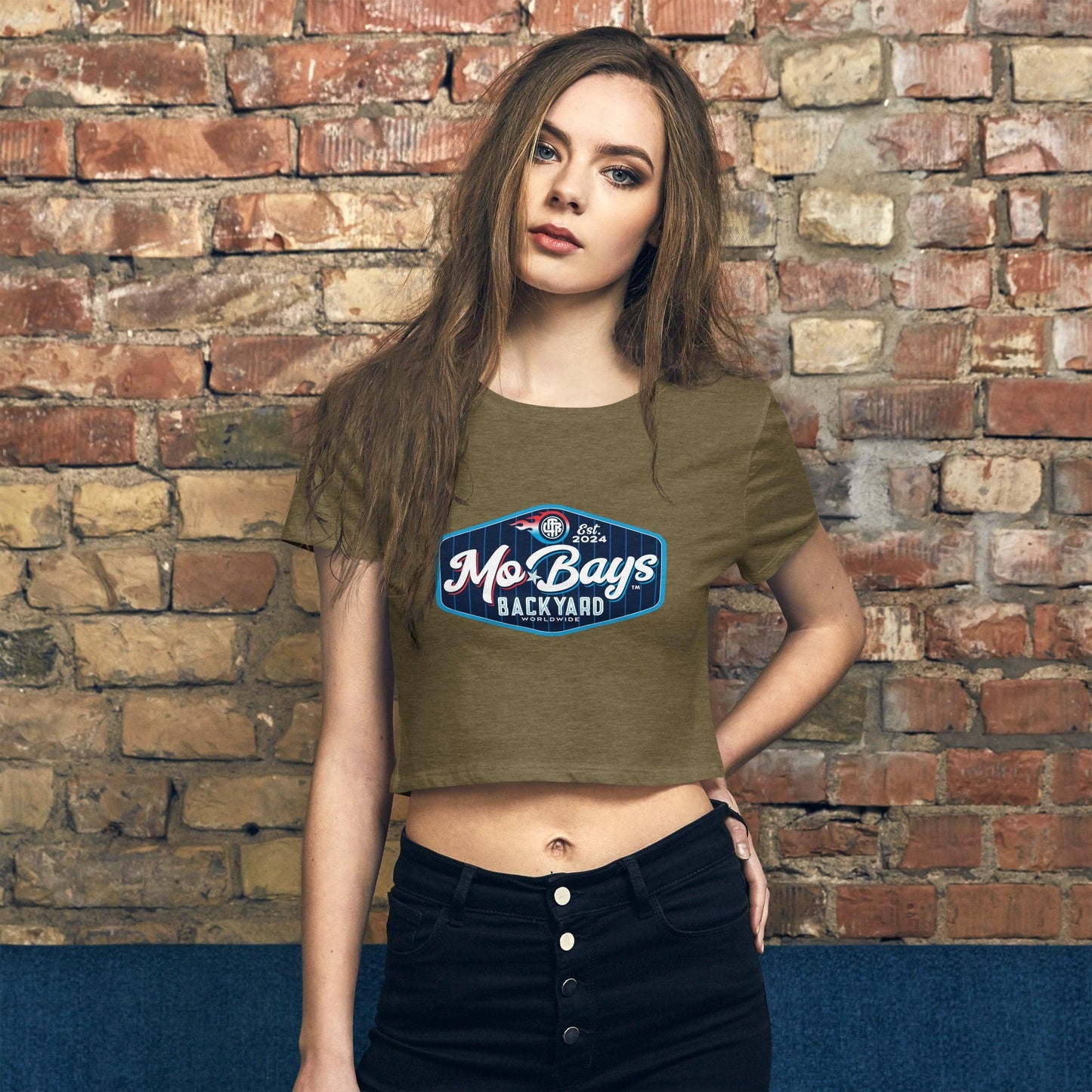 Neon Women’s Crop Tee - Mo'Bays Backyard