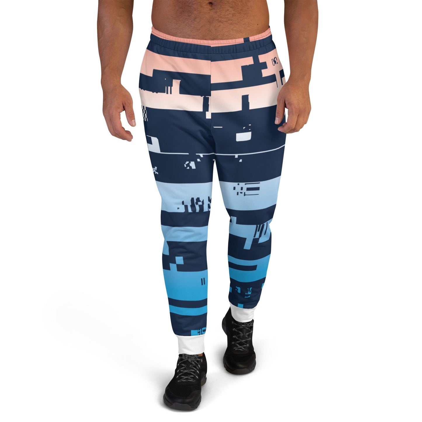 Noise Blue Dark Men's Joggers - Mo'Bays Backyard