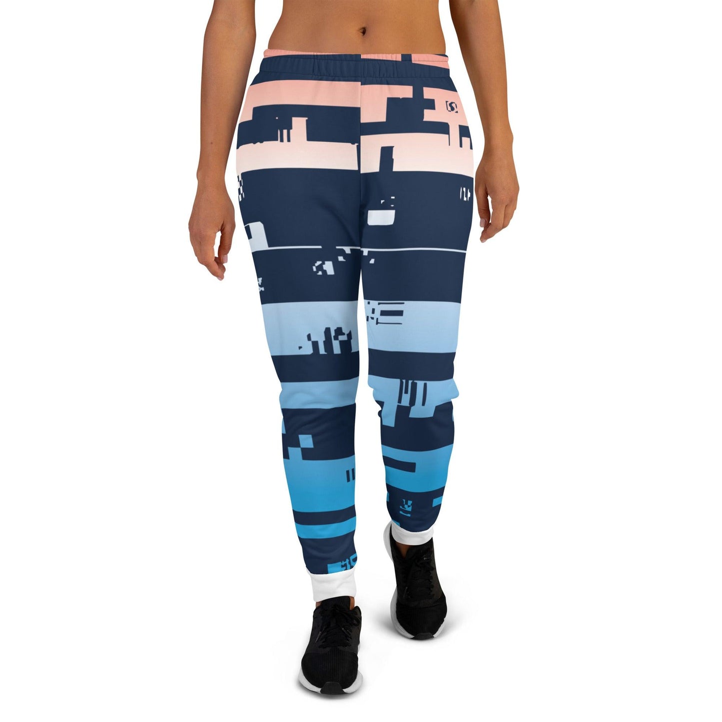 Noise Blue Dark Women's Joggers - Mo'Bays Backyard