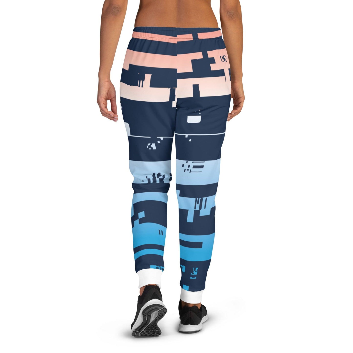 Noise Blue Dark Women's Joggers - Mo'Bays Backyard