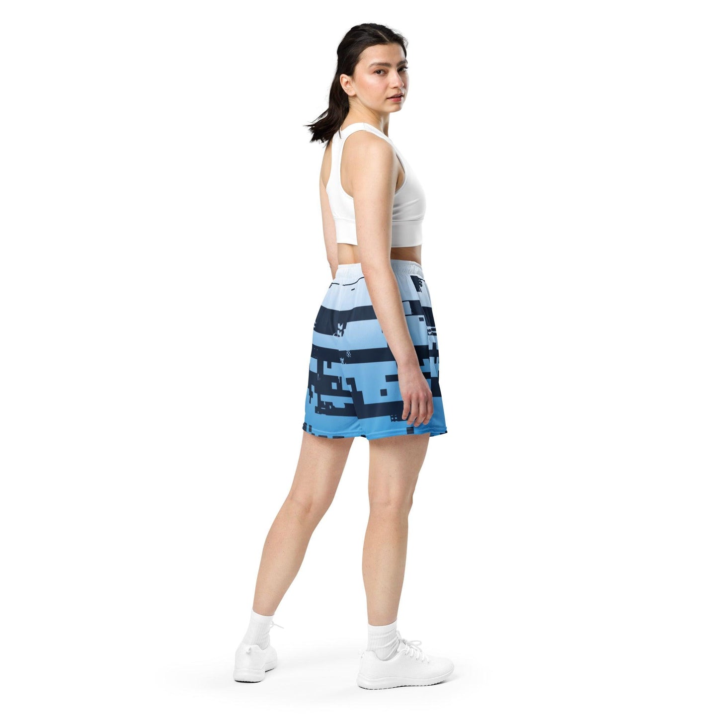 Noise Blue Light Unisex Mesh Shorts - Mo'Bays Backyard