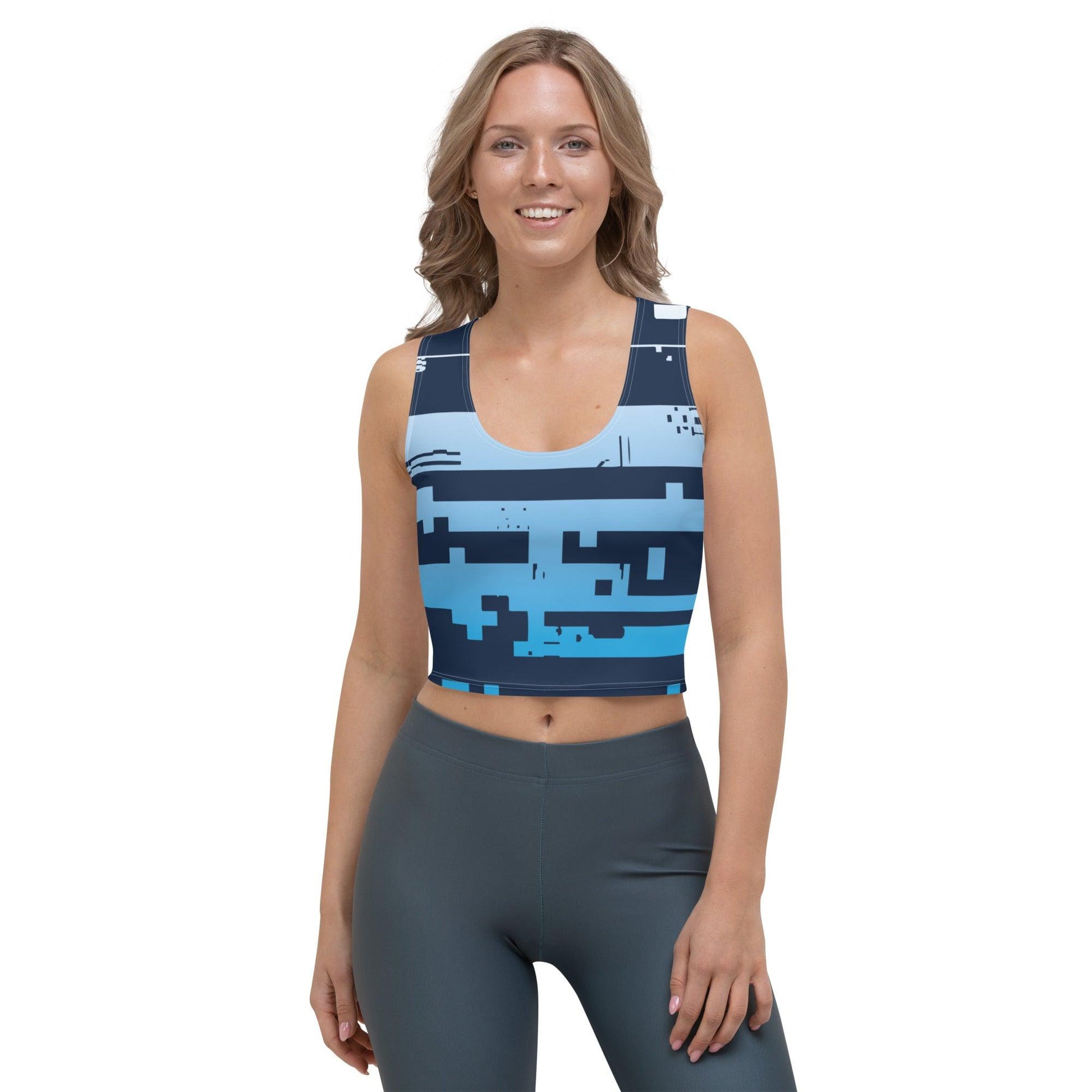 Noise Blue Light Women's Organic Crop Top - Mo'Bays Backyard