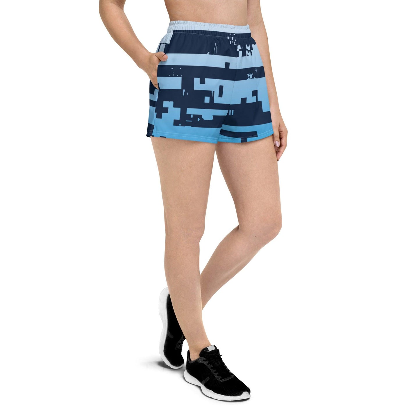 Noise Blue Light Women’s Recycled Athletic Shorts - Mo'Bays Backyard