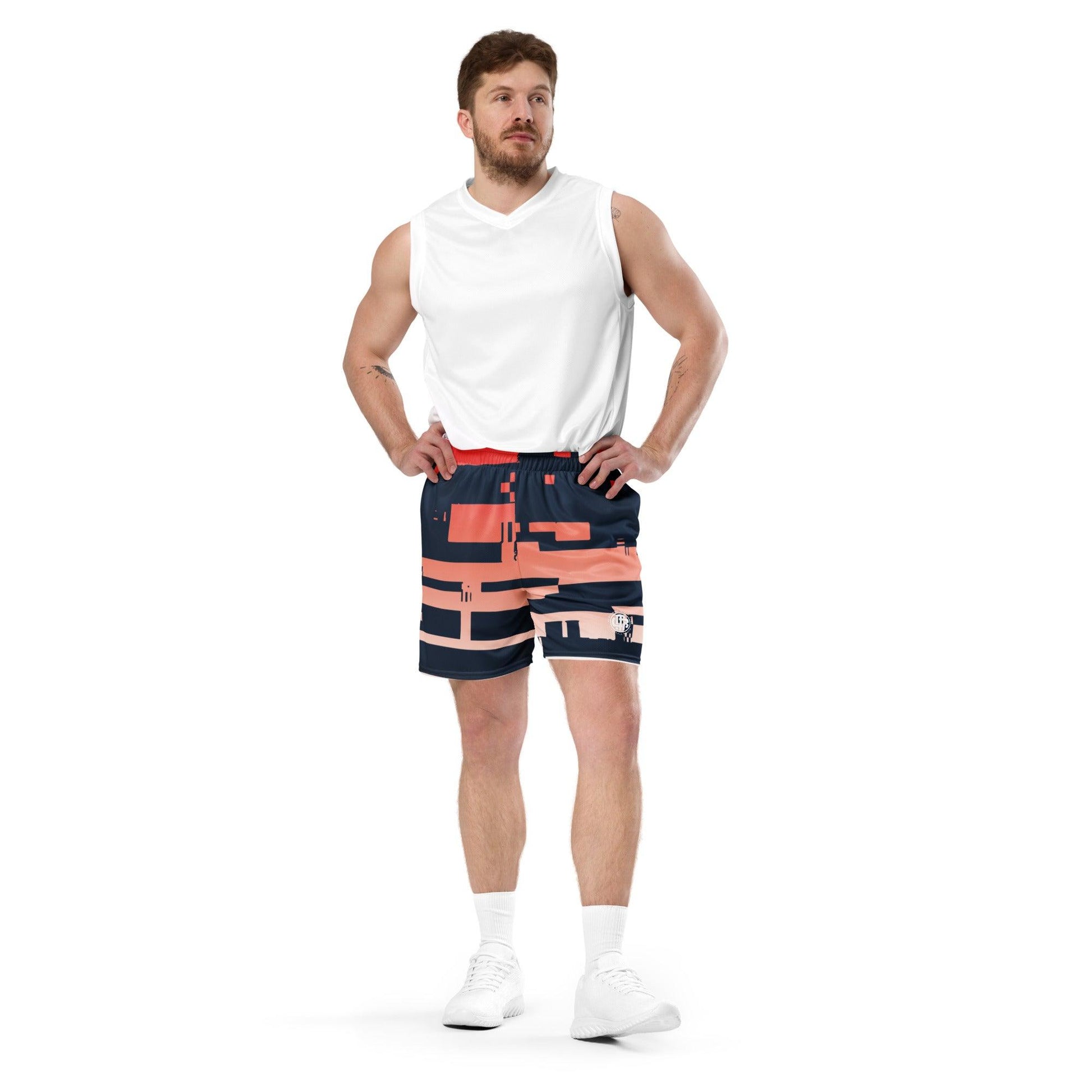 Noise Red Light Unisex Mesh Shorts - Mo'Bays Backyard