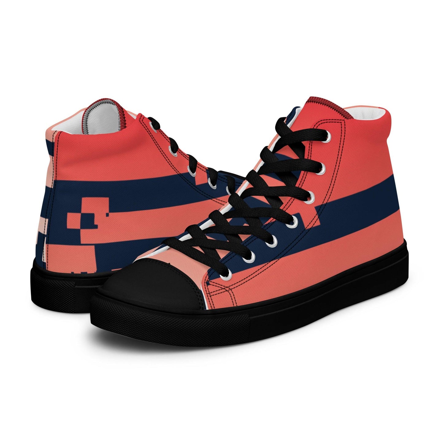 Noise Red Light Women’s High top Canvas Shoes - Mo'Bays Backyard