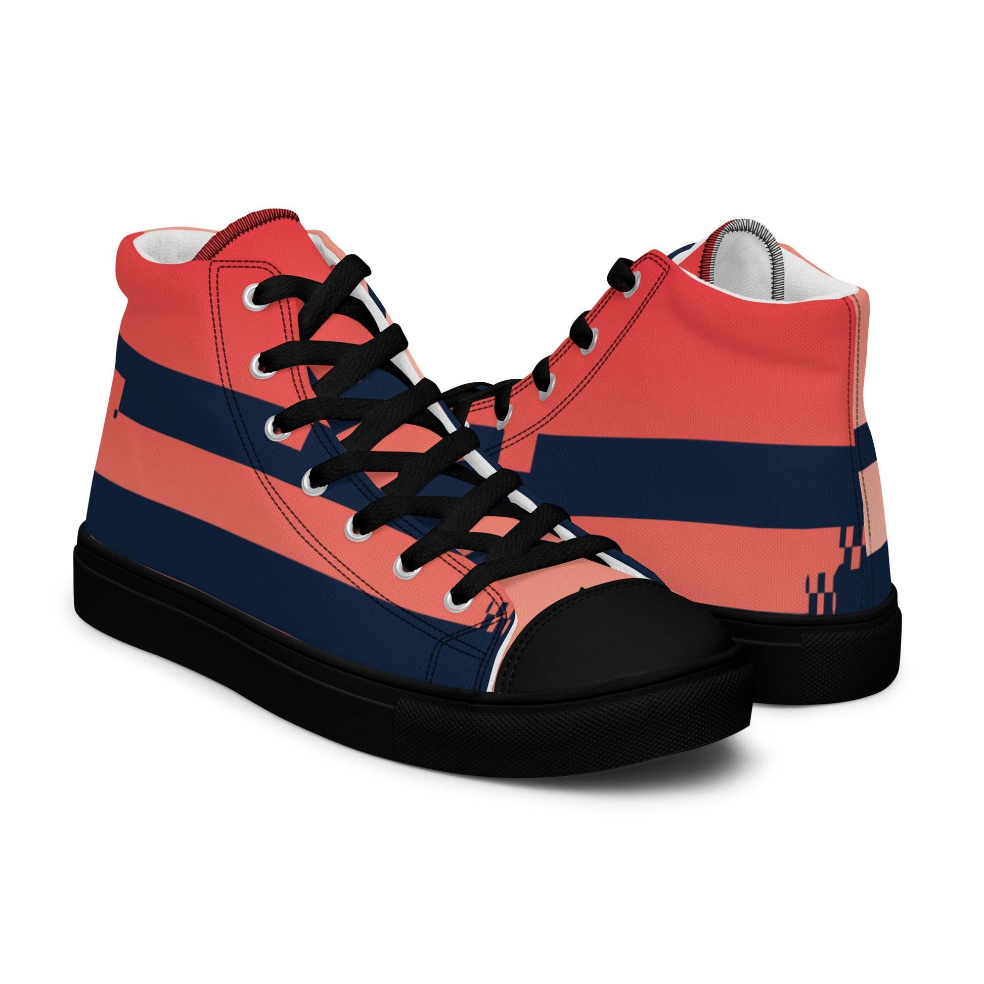 Noise Red Light Women’s High top Canvas Shoes - Mo'Bays Backyard