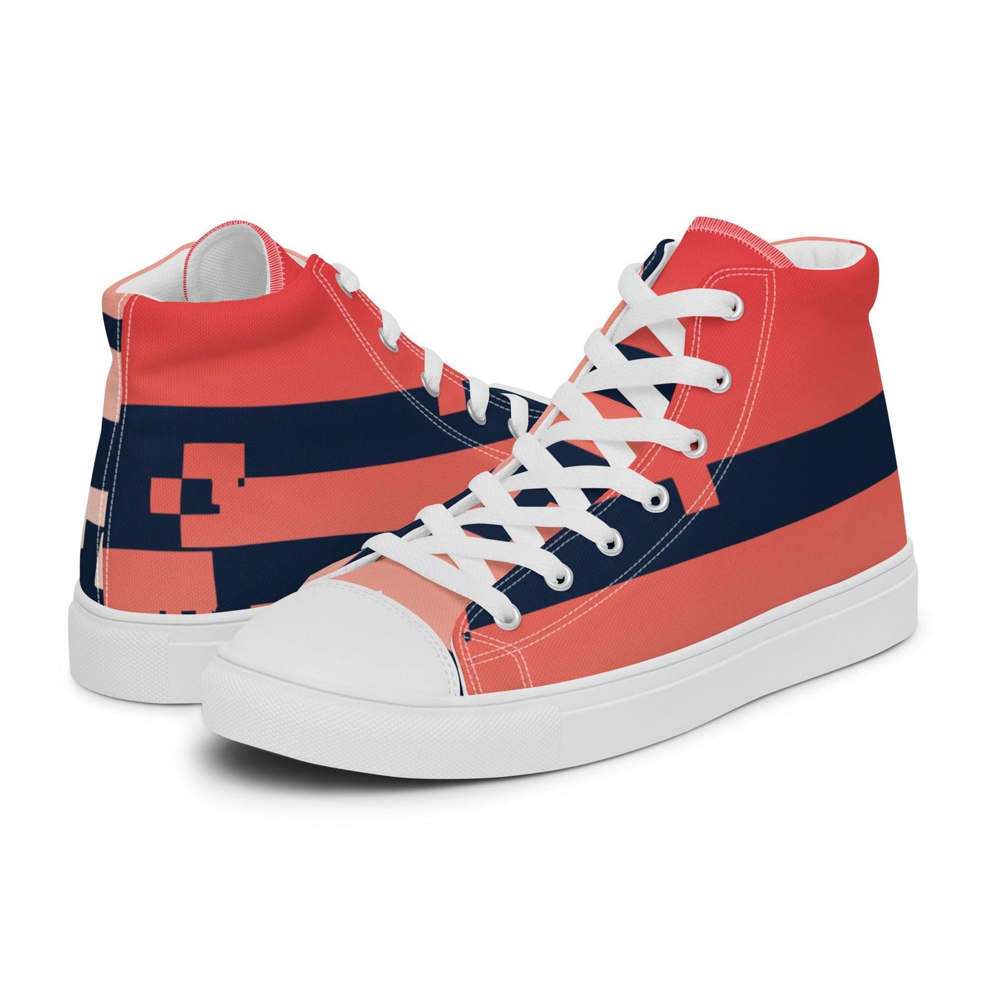 Noise Red Light Women’s High top Canvas Shoes - Mo'Bays Backyard