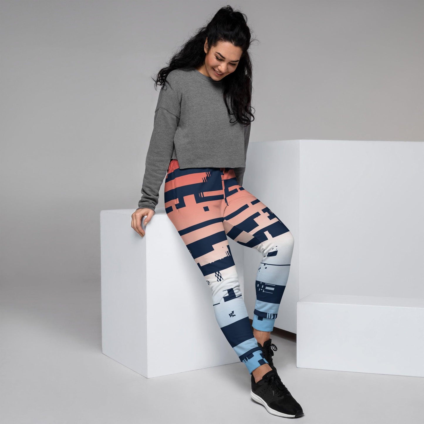 Noise Red Light Women's Joggers - Mo'Bays Backyard