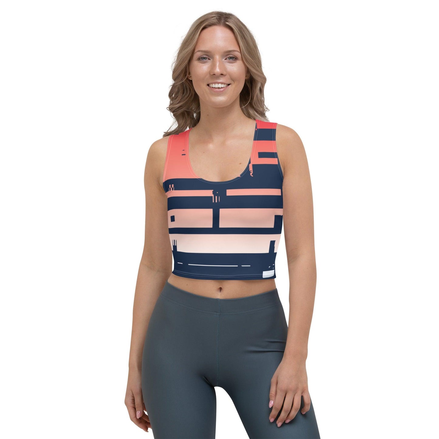 Noise Red Light Women's Organic Crop Top - Mo'Bays Backyard