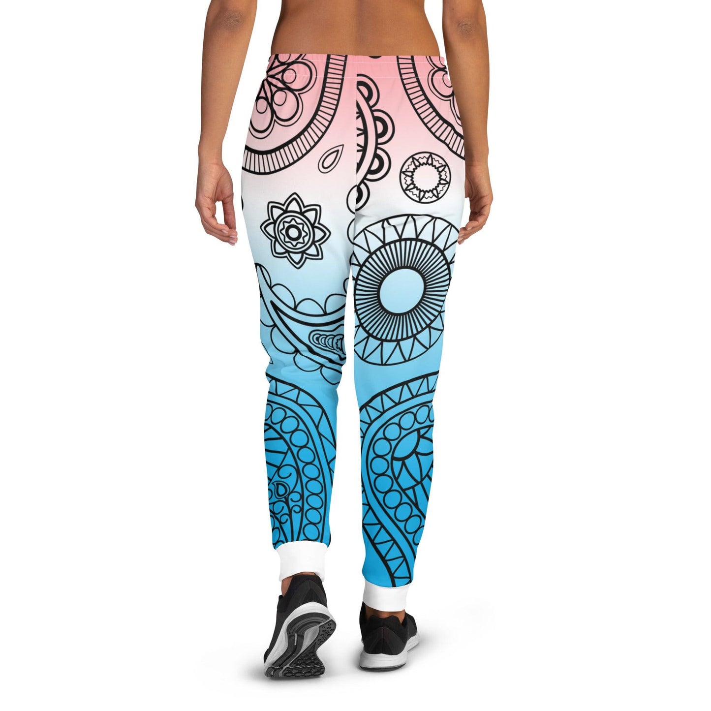 Paisley Blue Light Women's Joggers - Mo'Bays Backyard