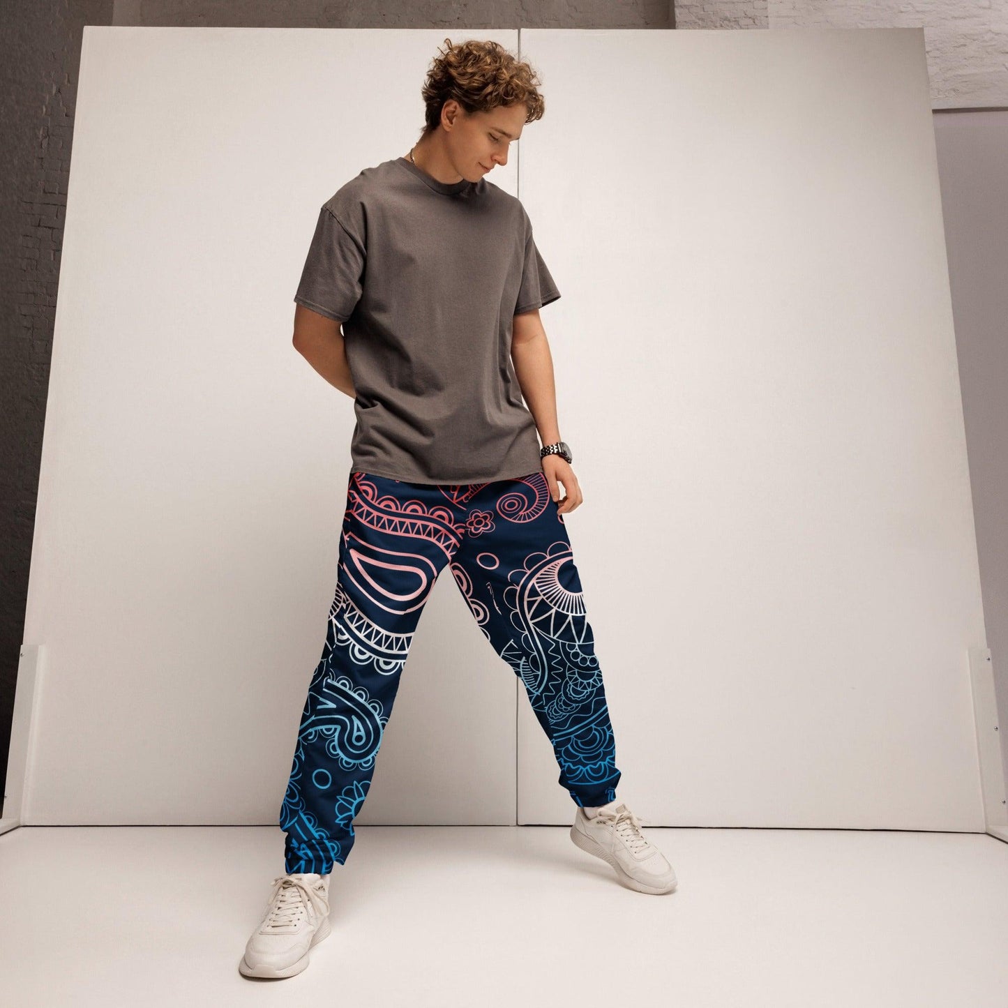 Paisley Dark Unisex Track Pants - Mo'Bays Backyard