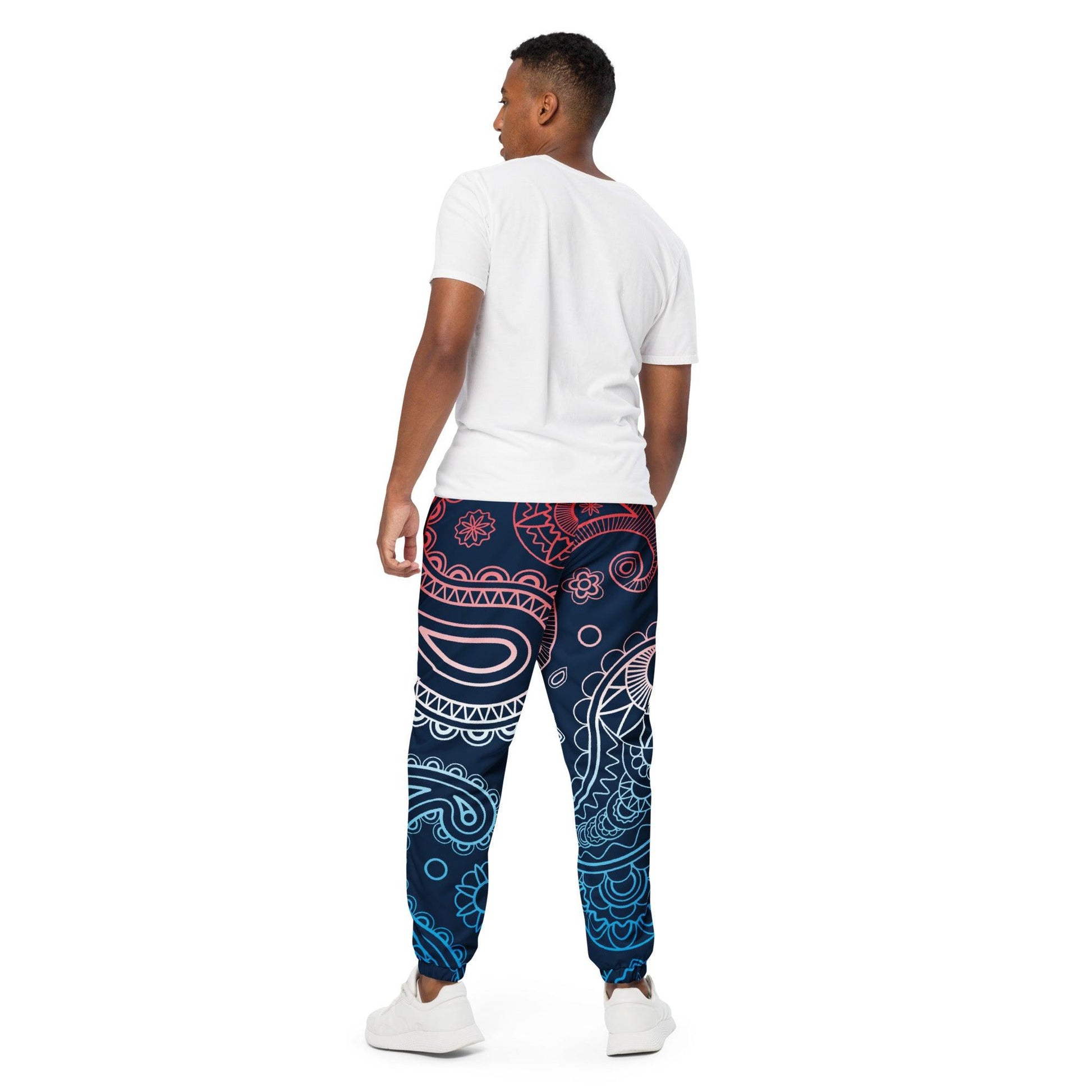 Paisley Dark Unisex Track Pants - Mo'Bays Backyard