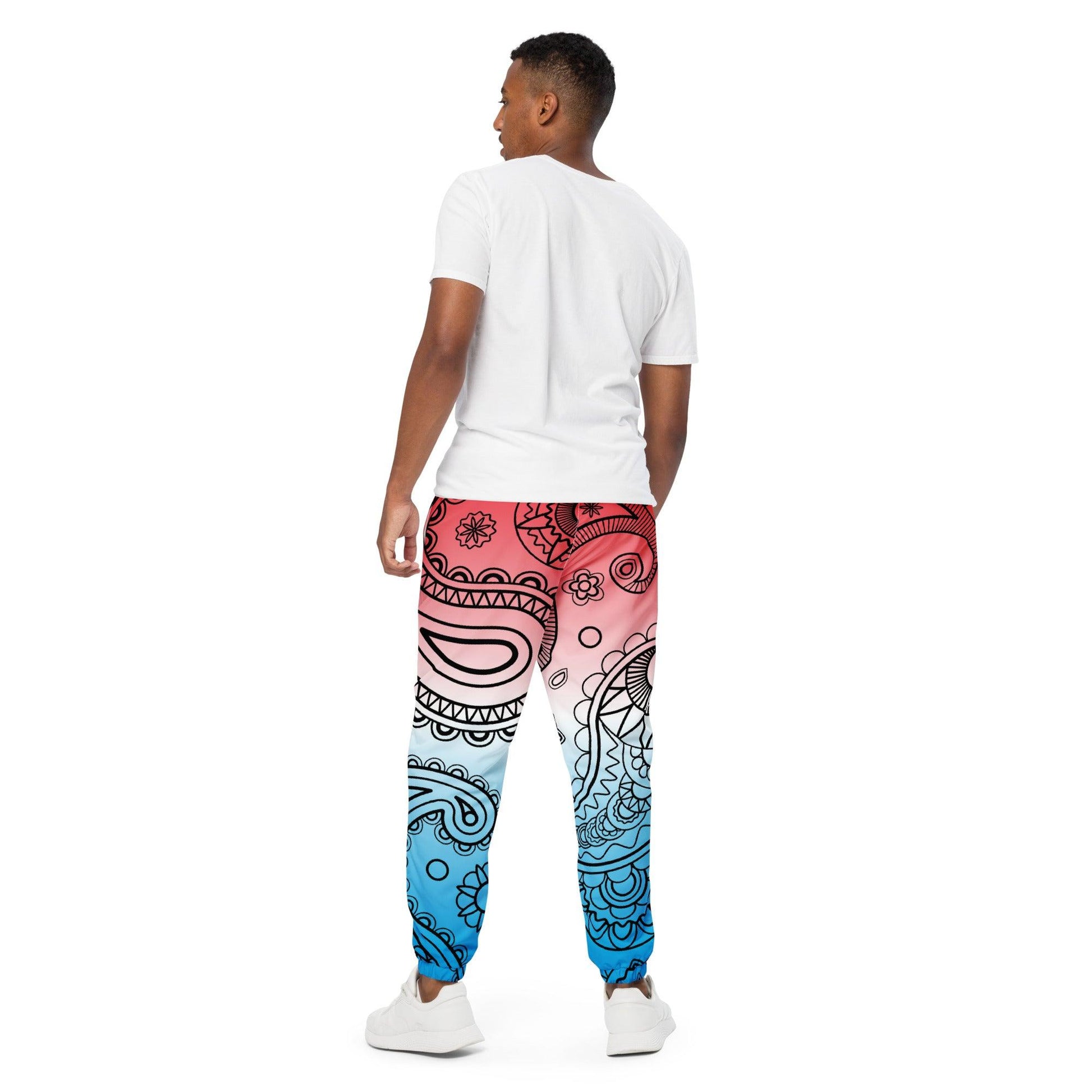 Paisley Light Unisex Track Pants - Mo'Bays Backyard