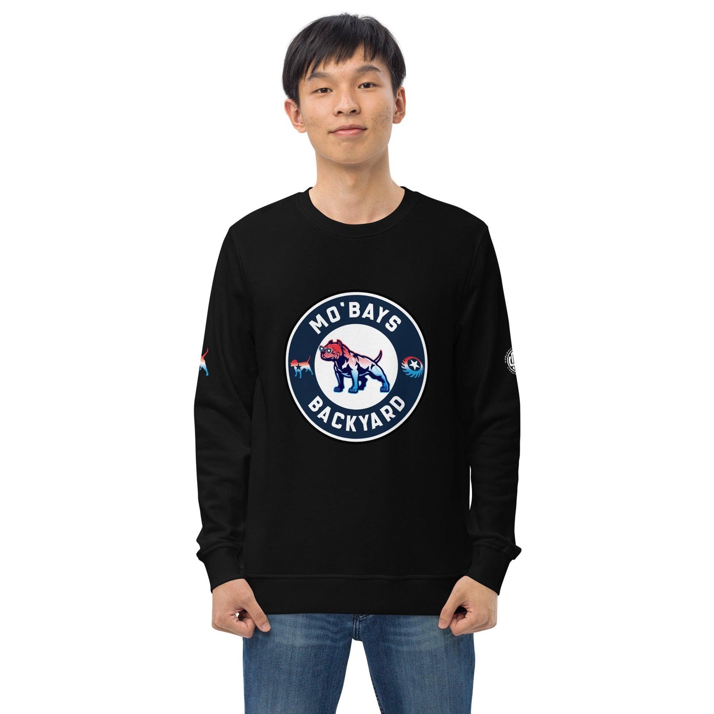 Round Unisex Organic Sweatshirt - Mo'Bays Backyard