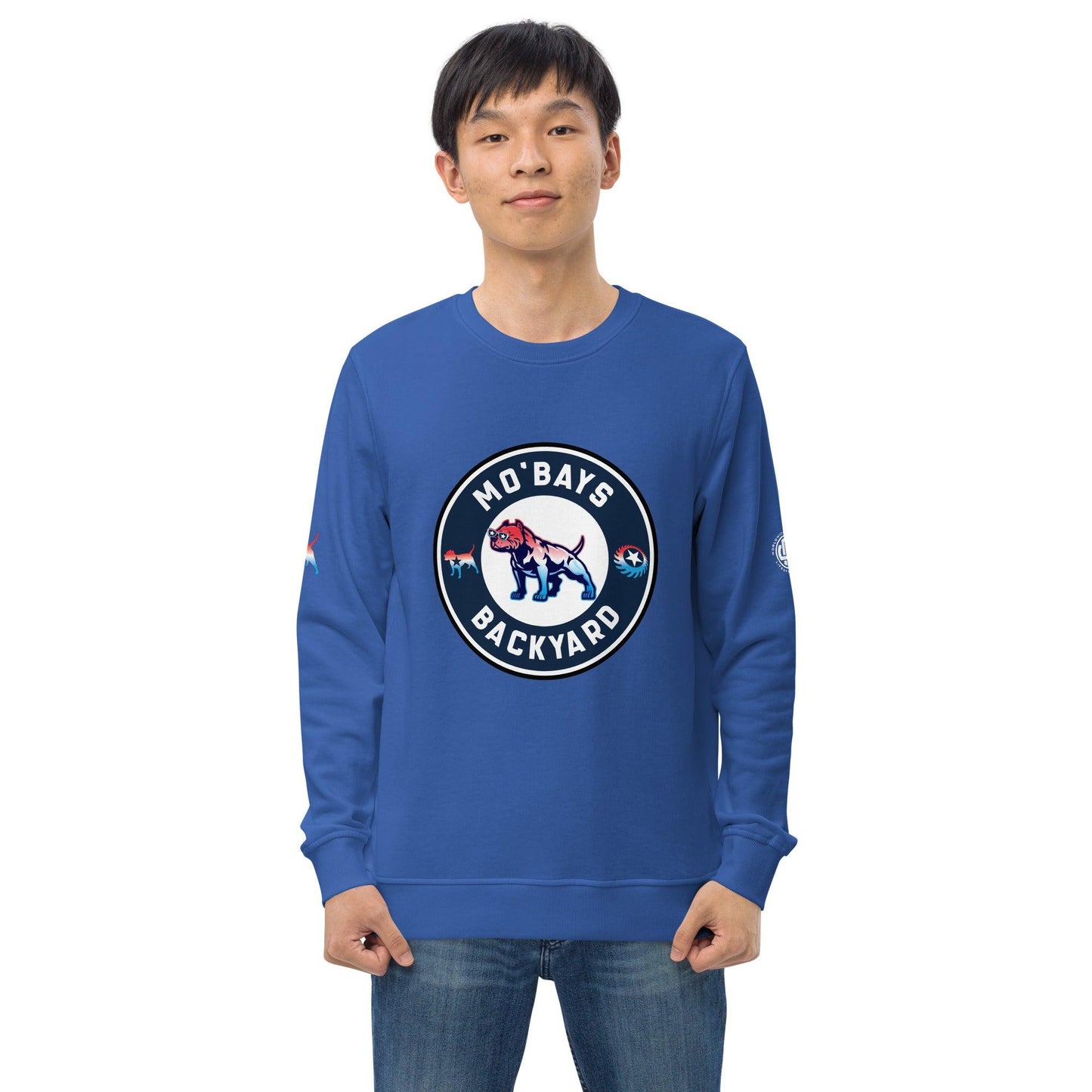 Round Unisex Organic Sweatshirt - Mo'Bays Backyard