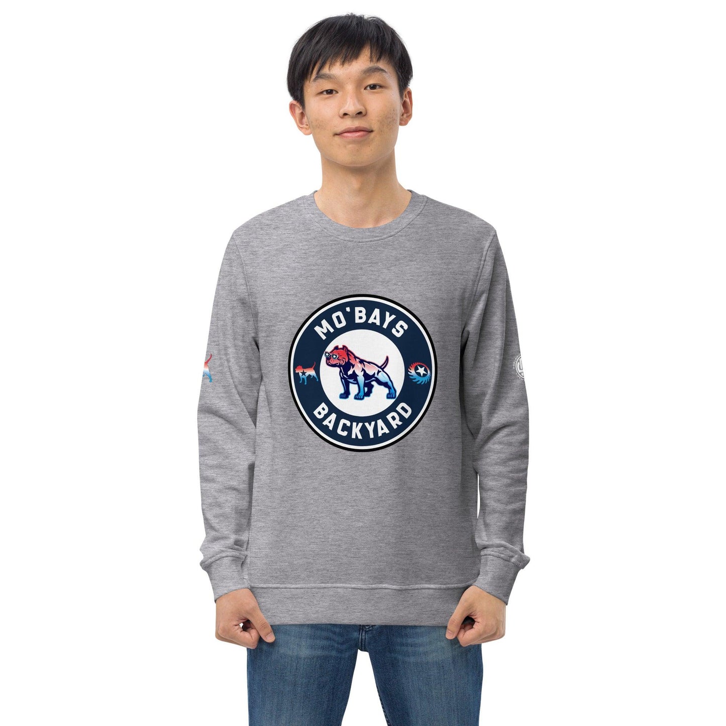 Round Unisex Organic Sweatshirt - Mo'Bays Backyard